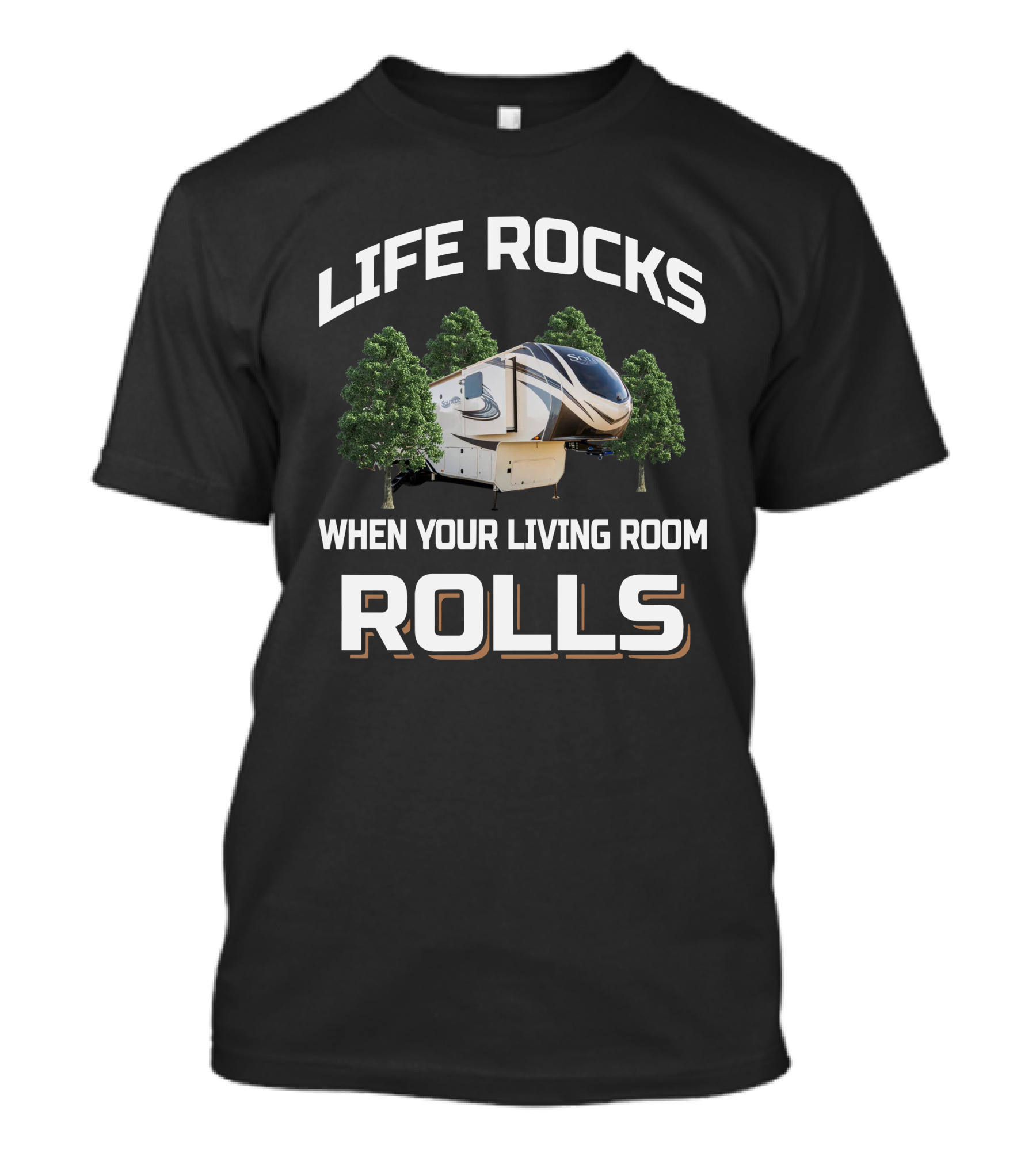LIFE ROCKS WHEN YOUR LIVING ROOM ROLLS GD Solitude 385GK T-Shirt