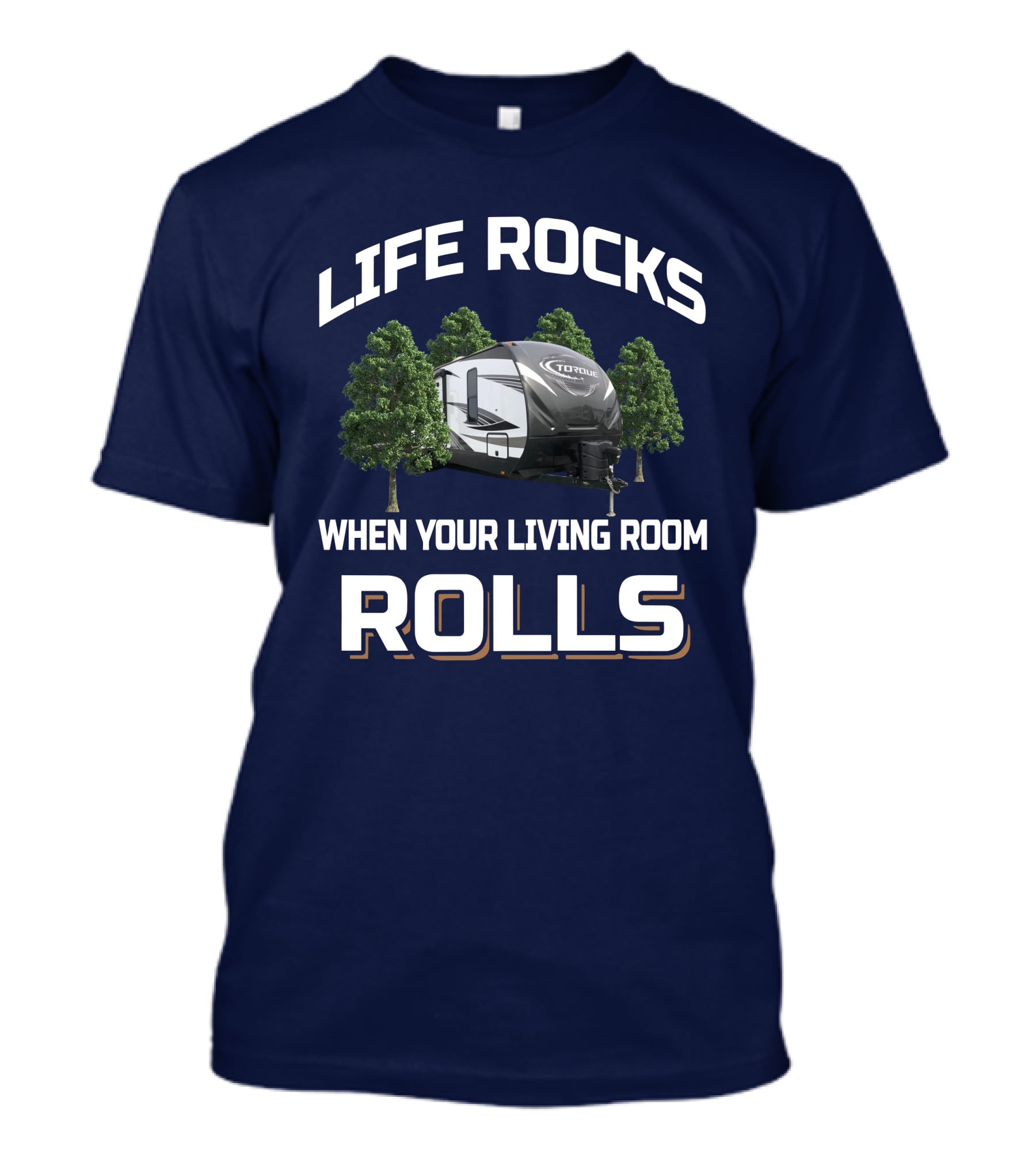 LIFE ROCKS WHEN YOUR LIVING ROOM ROLLS HEARTLAND TORQUE T-Shirt