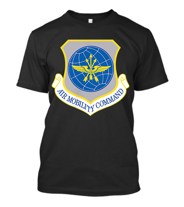 Air Force Air Mobility Command AMC Veteran Patch Military Emblem T-Shirt