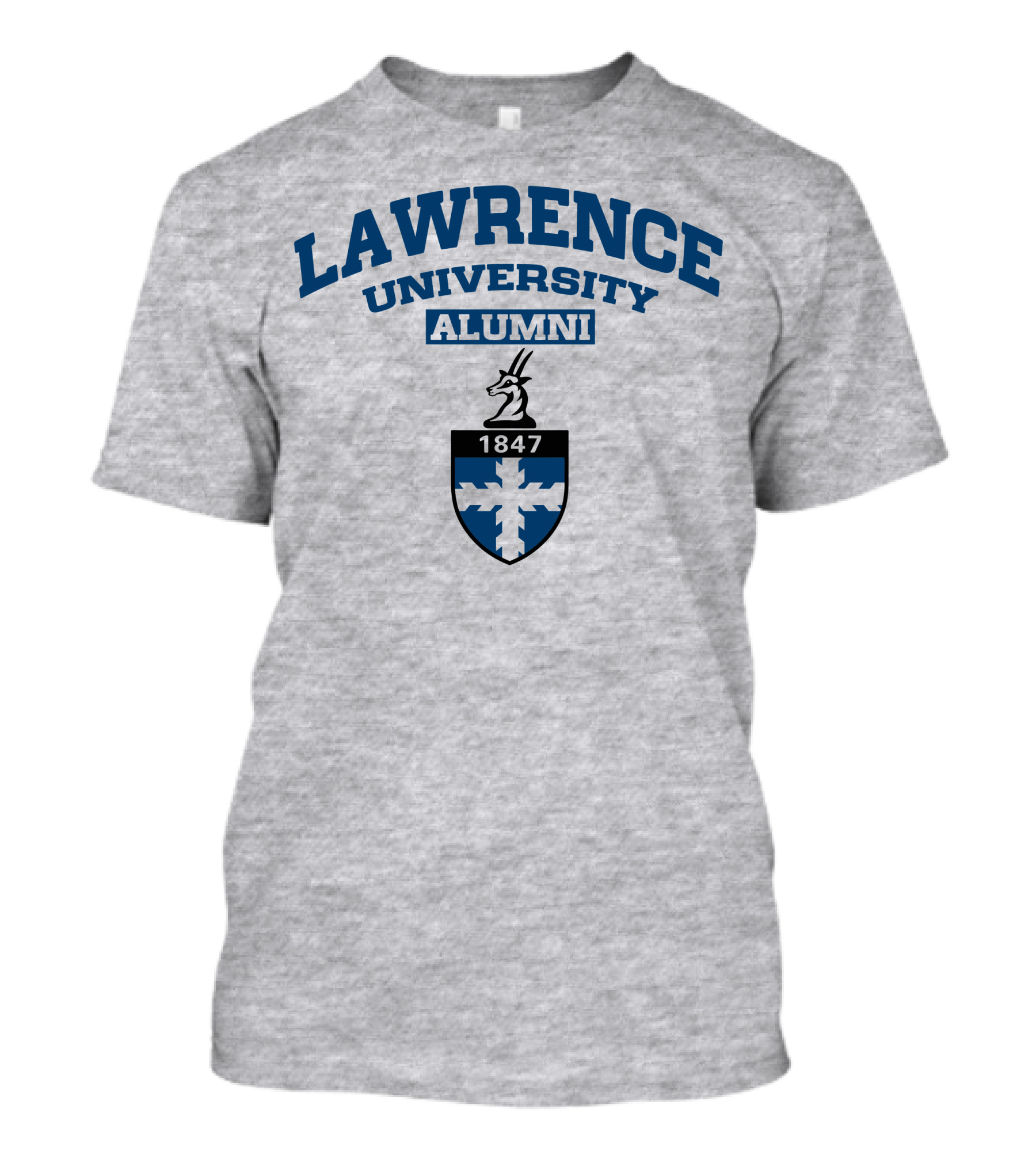 Lawrence University Alumni 1847 Crest With Antelope Emblem T-Shirt