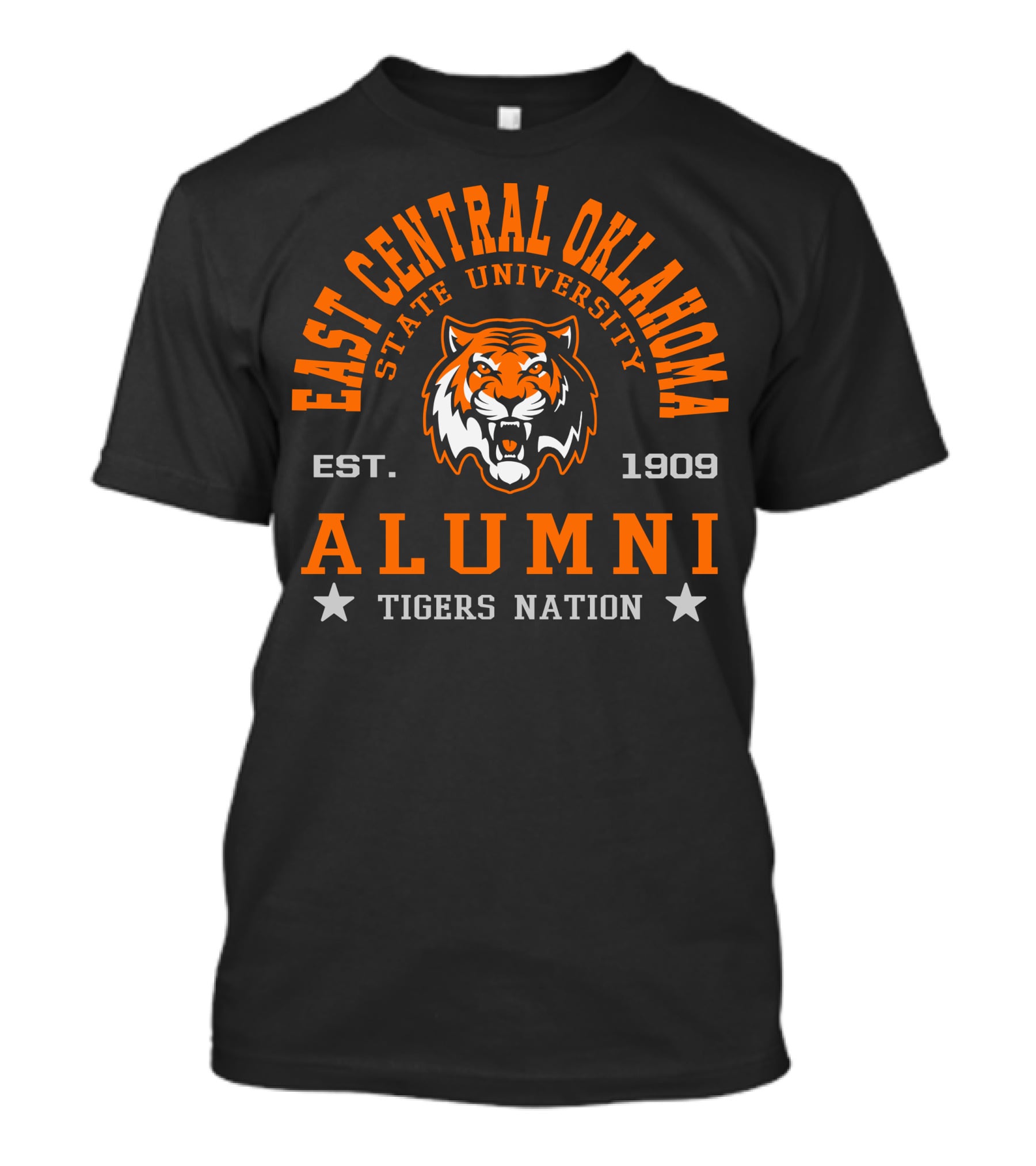 East Central Oklahoma State University Alumni Tigers Nation Est. 1909 T-Shirt