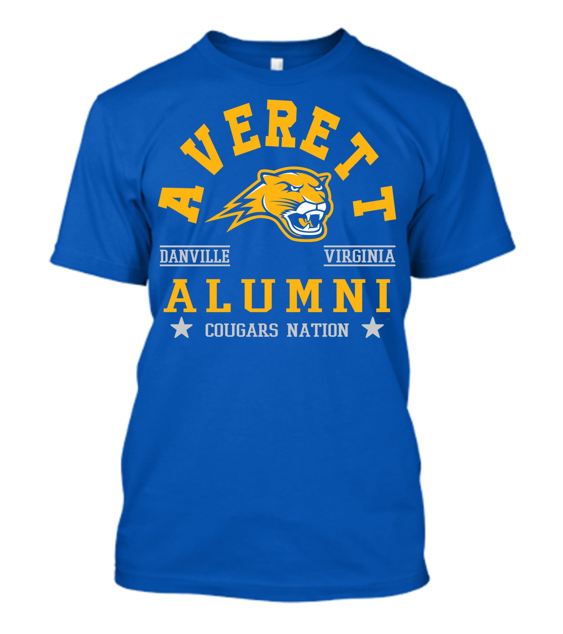 Averett Cougars Alumni Danville Virginia Nation T-Shirt