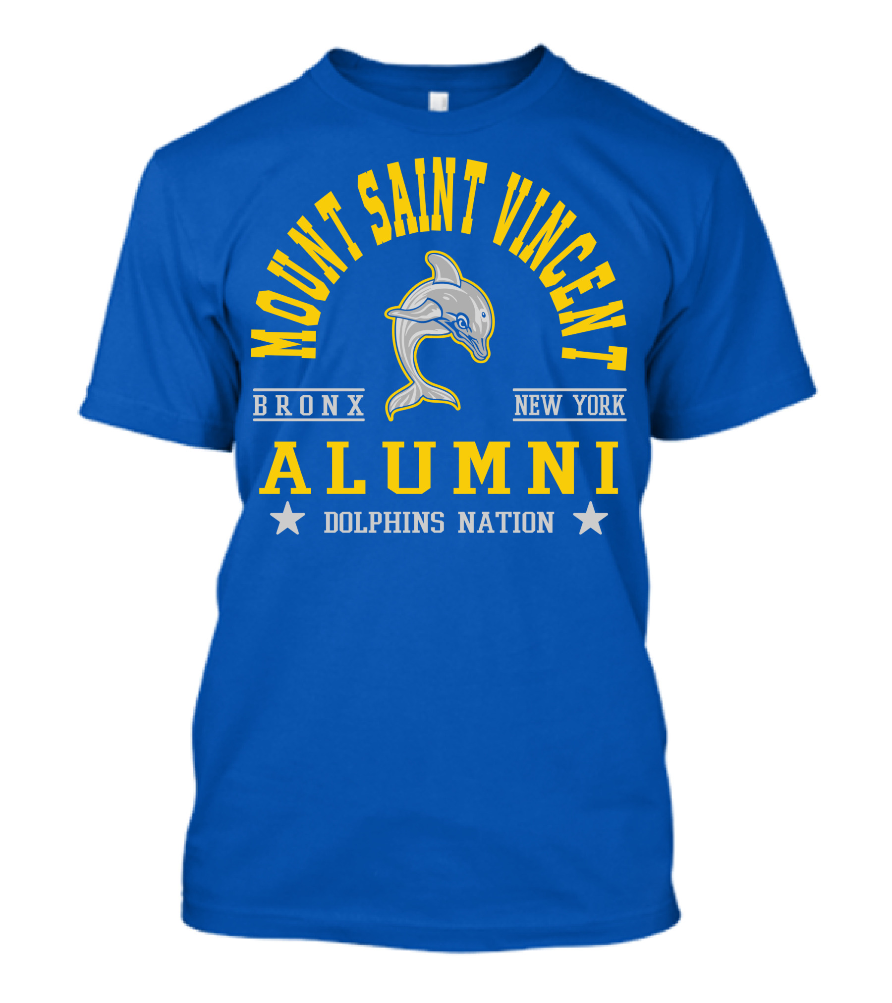 Mount Saint Vincent Alumni Bronx New York Dolphins Nation T-Shirt