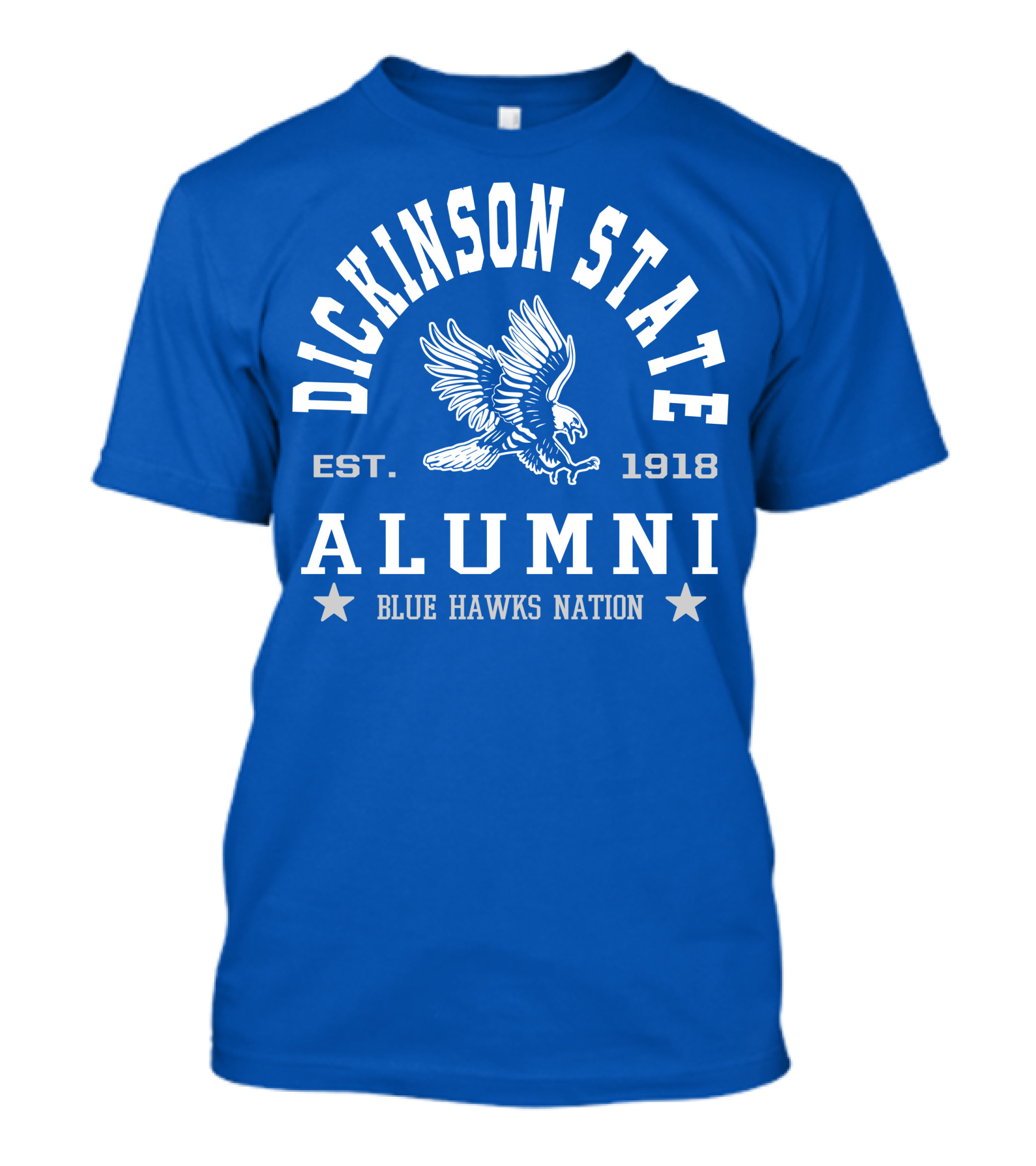 Dickinson State Alumni Blue Hawks Nation Est. 1918 T-Shirt