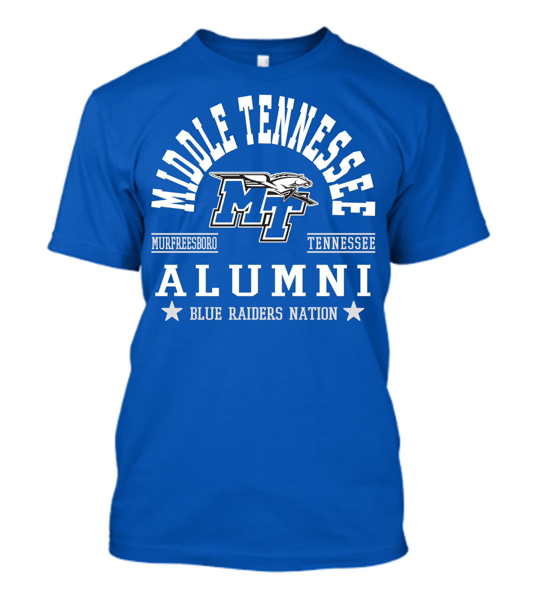 Middle Tennessee Alumni Murfreesboro Tennessee Blue Raiders Nation T-Shirt