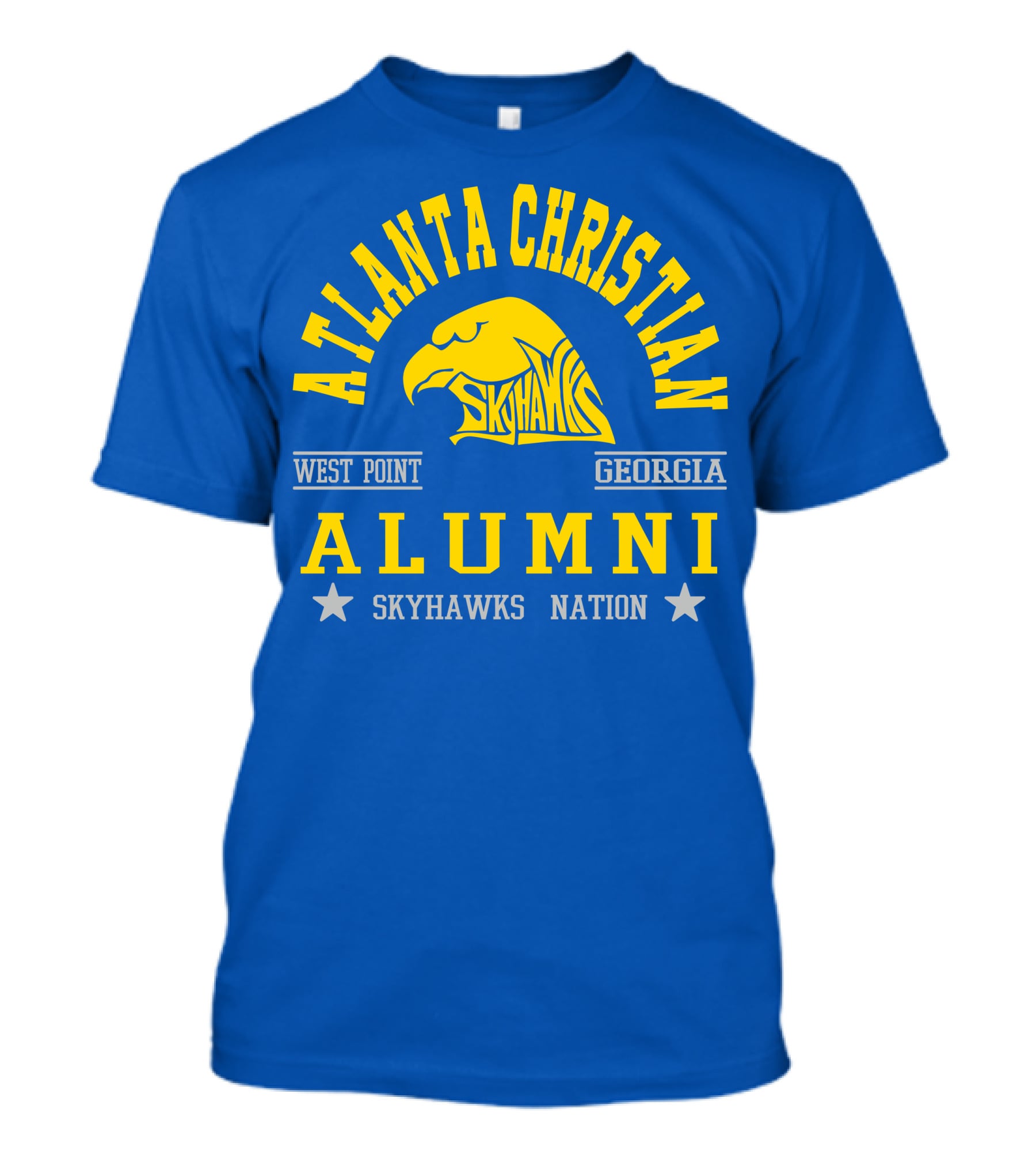 Atlanta Christian Skyhawks Georgia West Point Alumni Nation T-Shirt