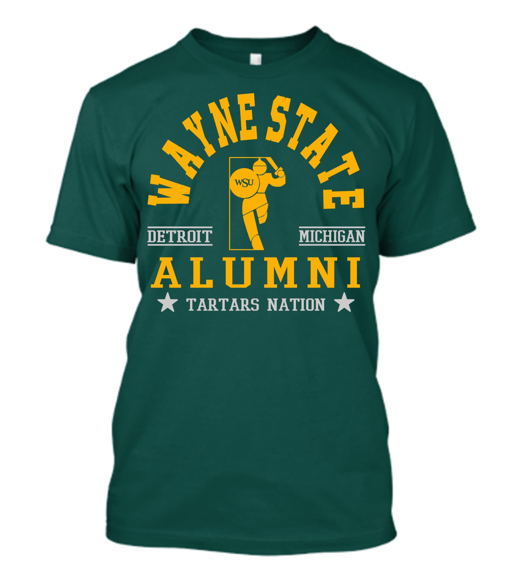 Wayne State Alumni Detroit Michigan Tartars Nation T-Shirt