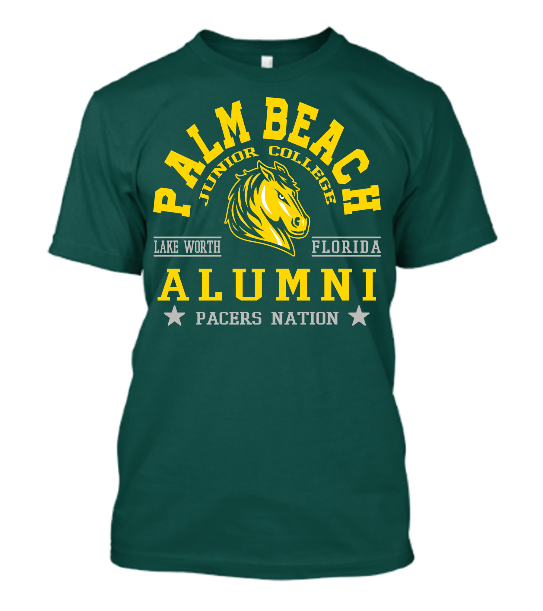 Palm Beach Junior College Alumni Pacers Nation Lake Worth Florida T-Shirt