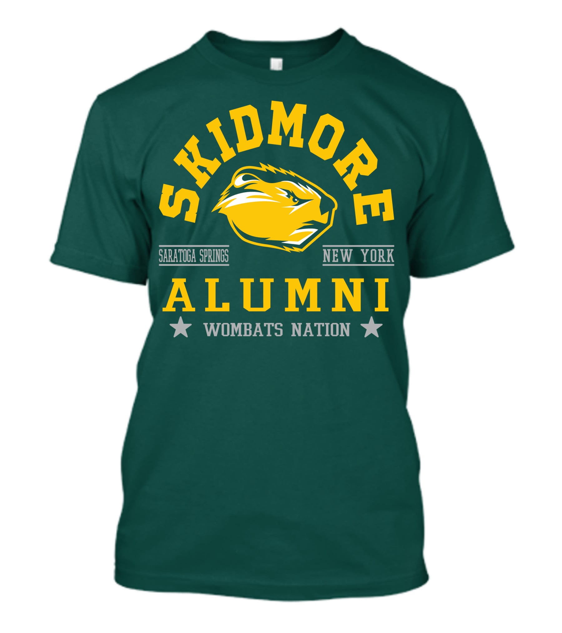 Skidmore College Alumni Wombats Nation Saratoga Springs New York T-Shirt