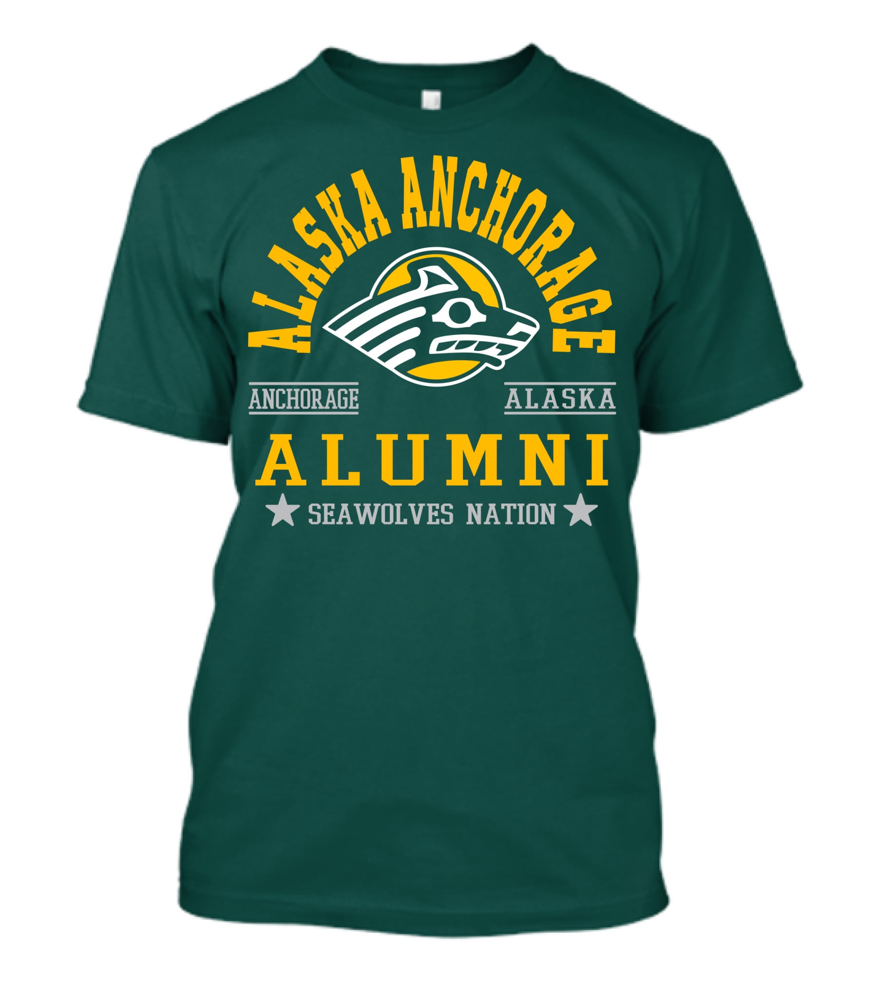 Alaska Anchorage Alumni Seawolves Nation T-Shirt