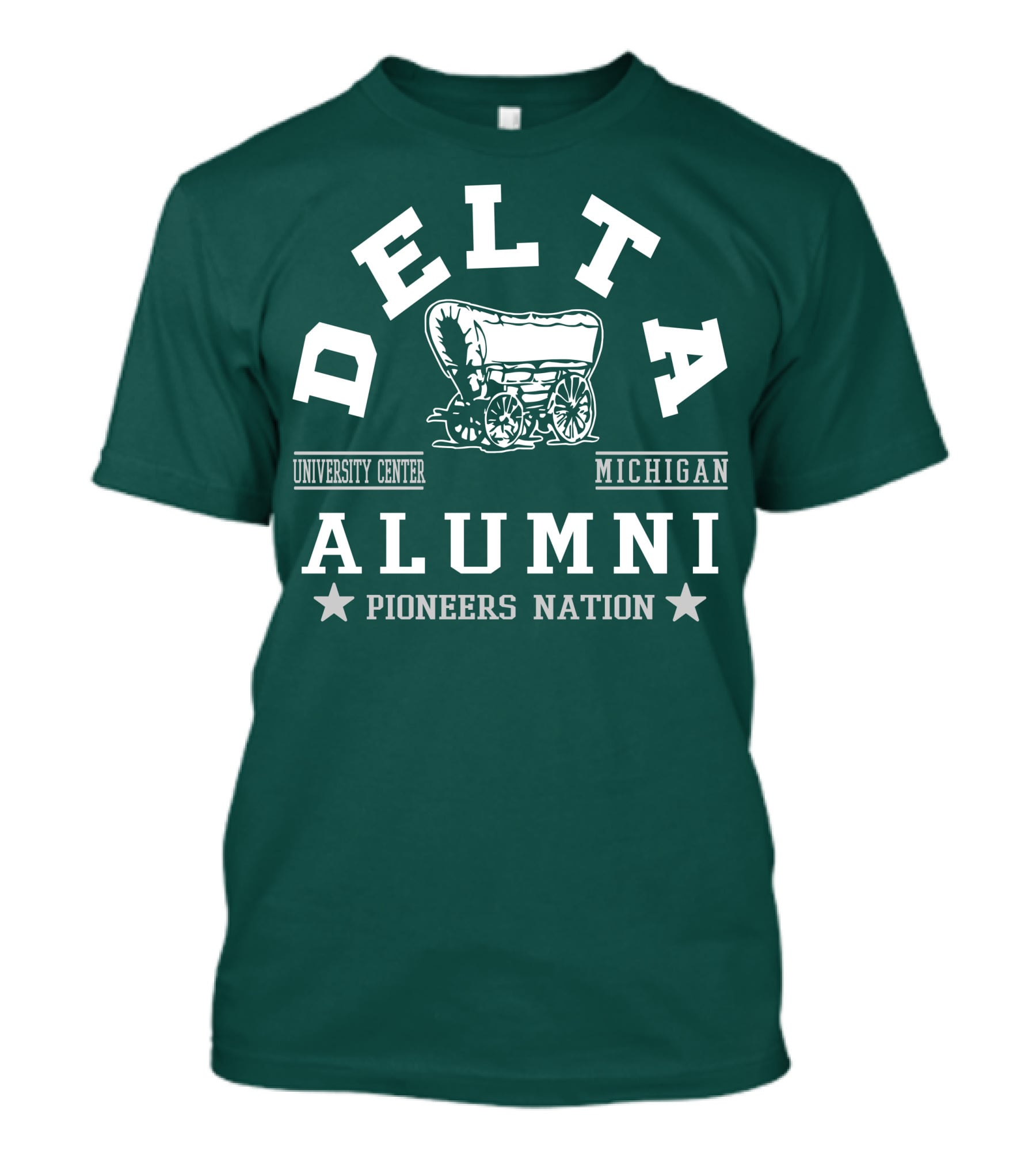 Delta University Center Michigan Alumni Pioneers Nation T-Shirt