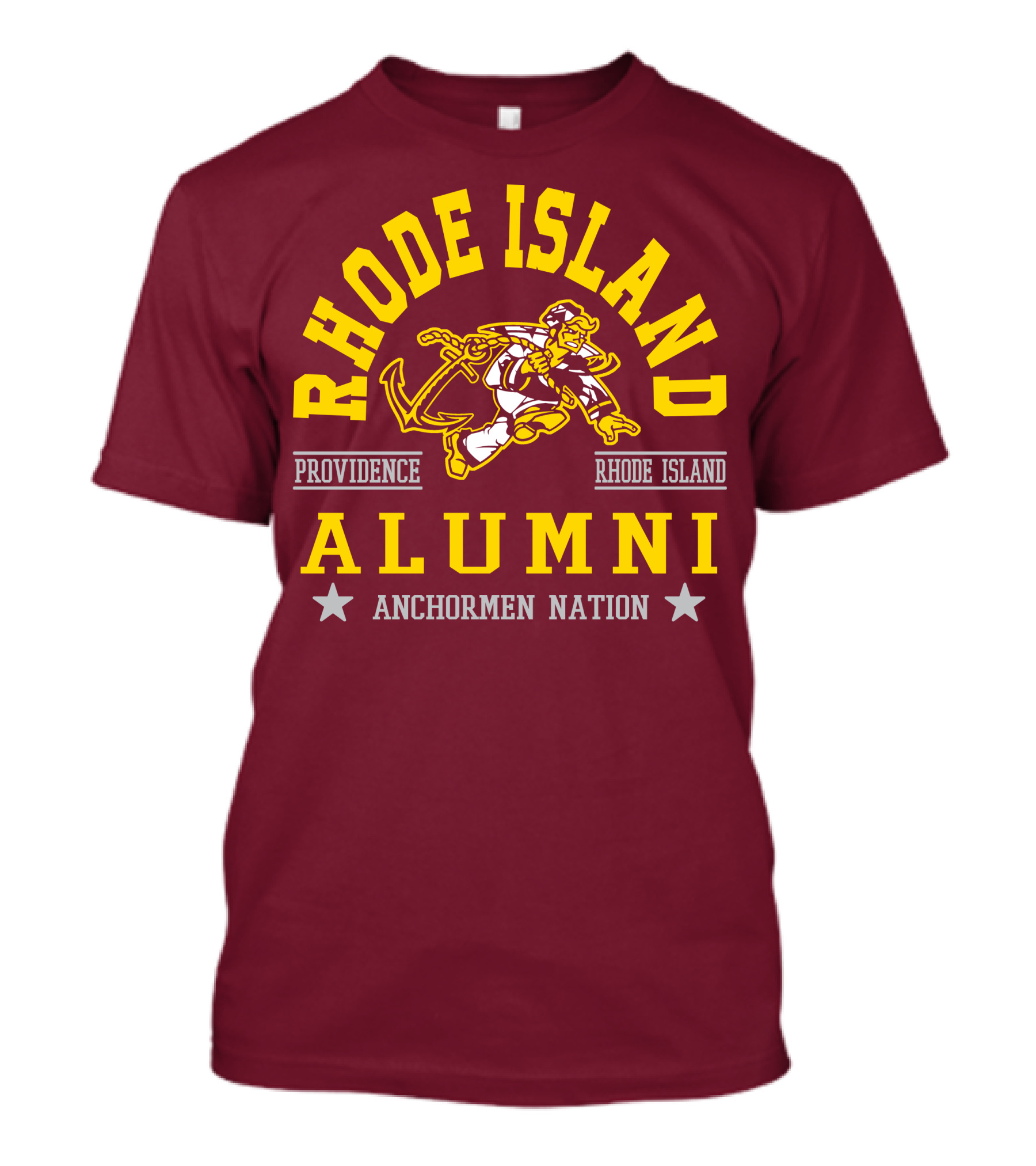 Rhode Island Alumni Providence Anchormen Nation T-Shirt