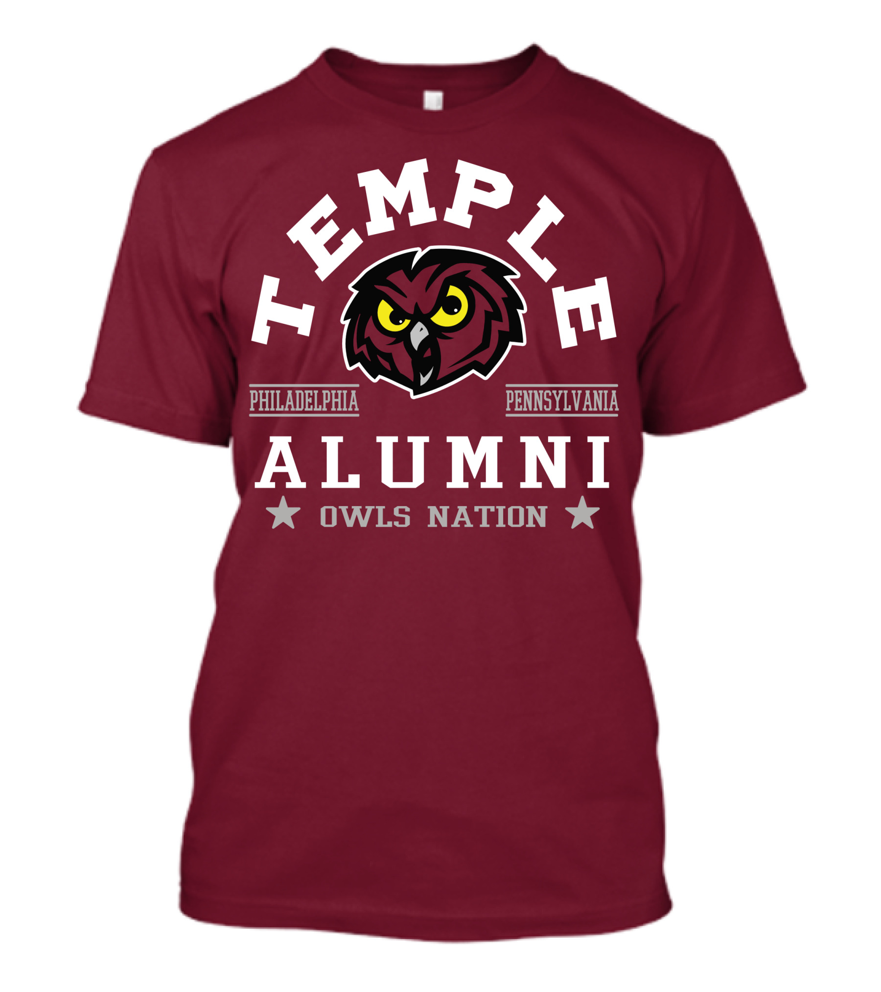 Temple Alumni Owls Nation Philadelphia Pennsylvania T-Shirt