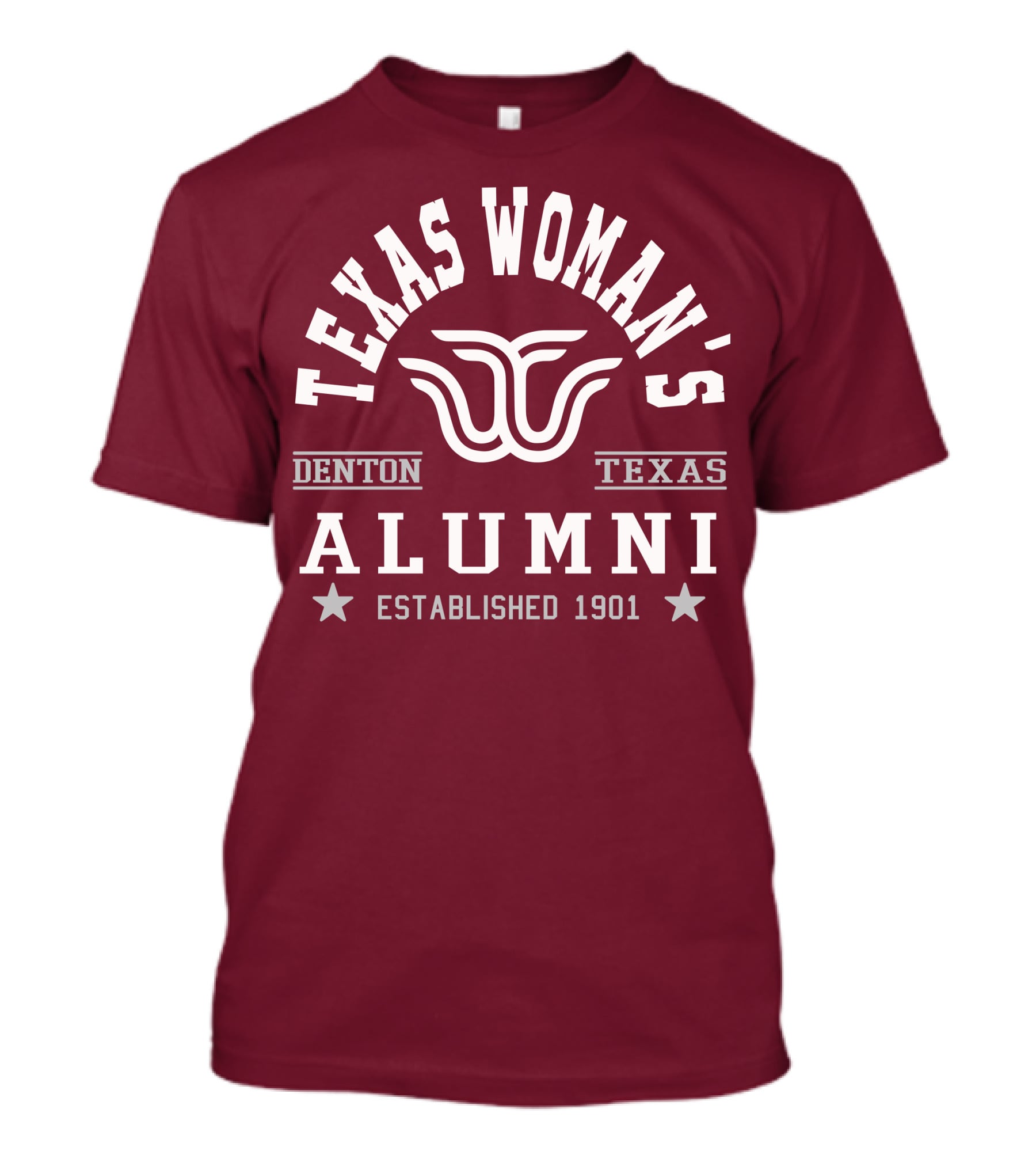 Texas Woman's University Alumni Denton Texas Established 1901 T-Shirt