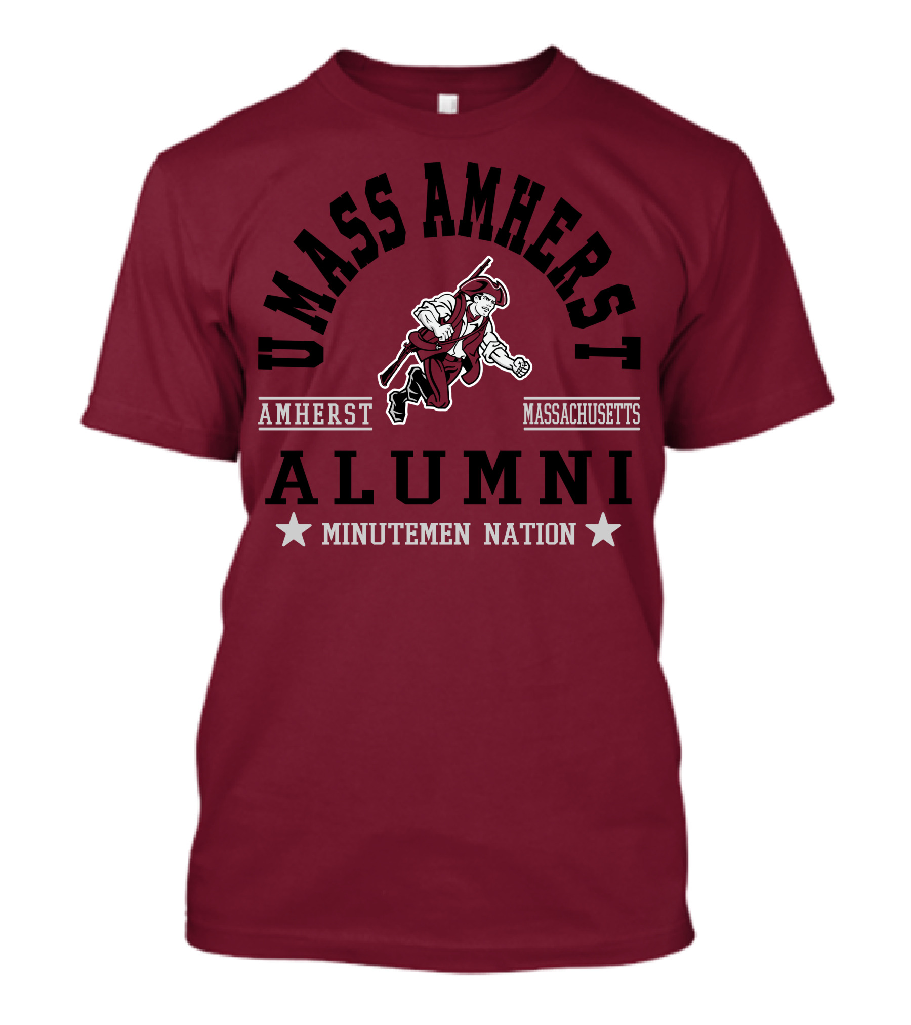UMass Amherst Alumni Minutemen Nation Massachusetts T-Shirt