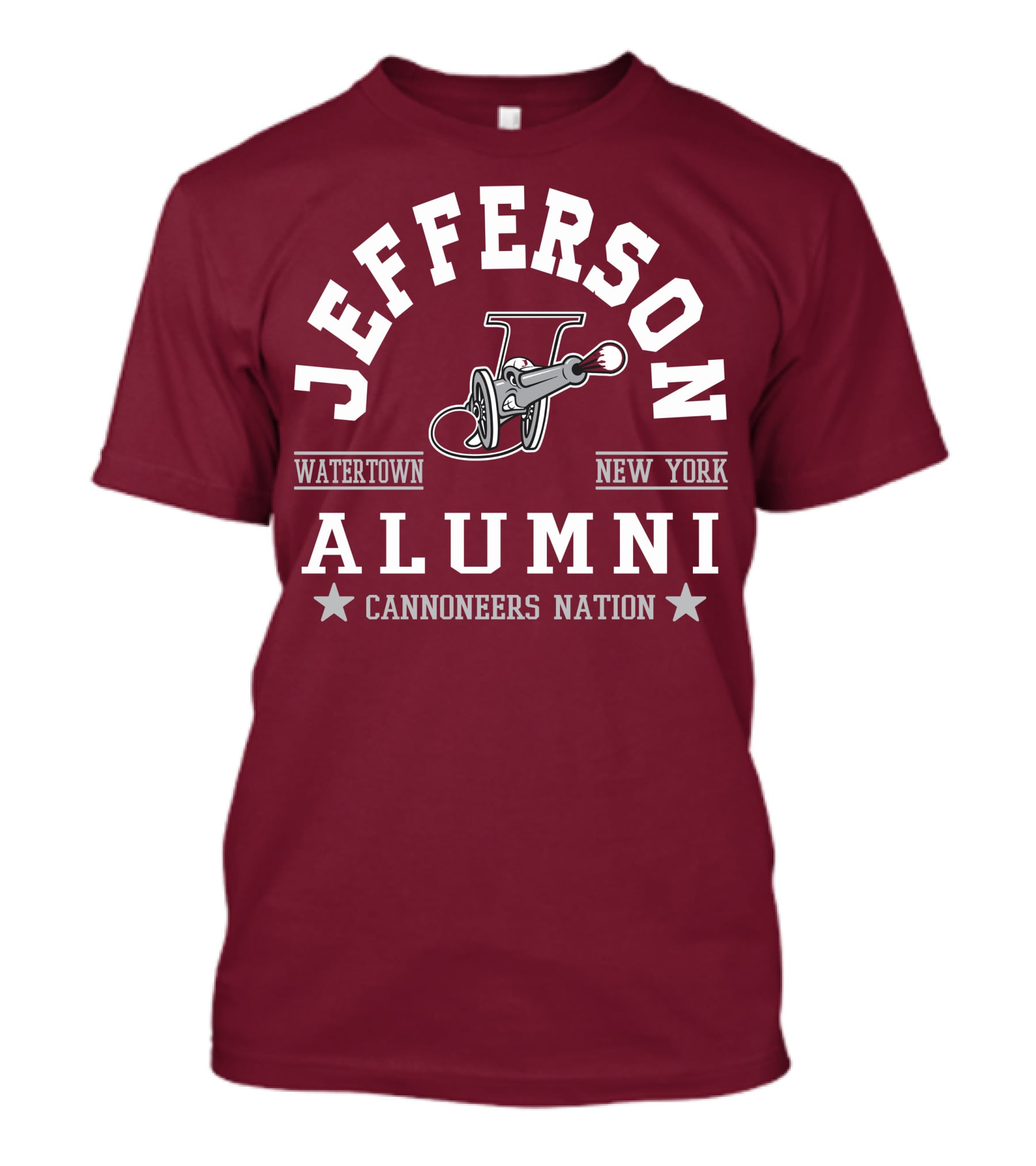 Jefferson Alumni Watertown New York Cannoneers Nation T-Shirt