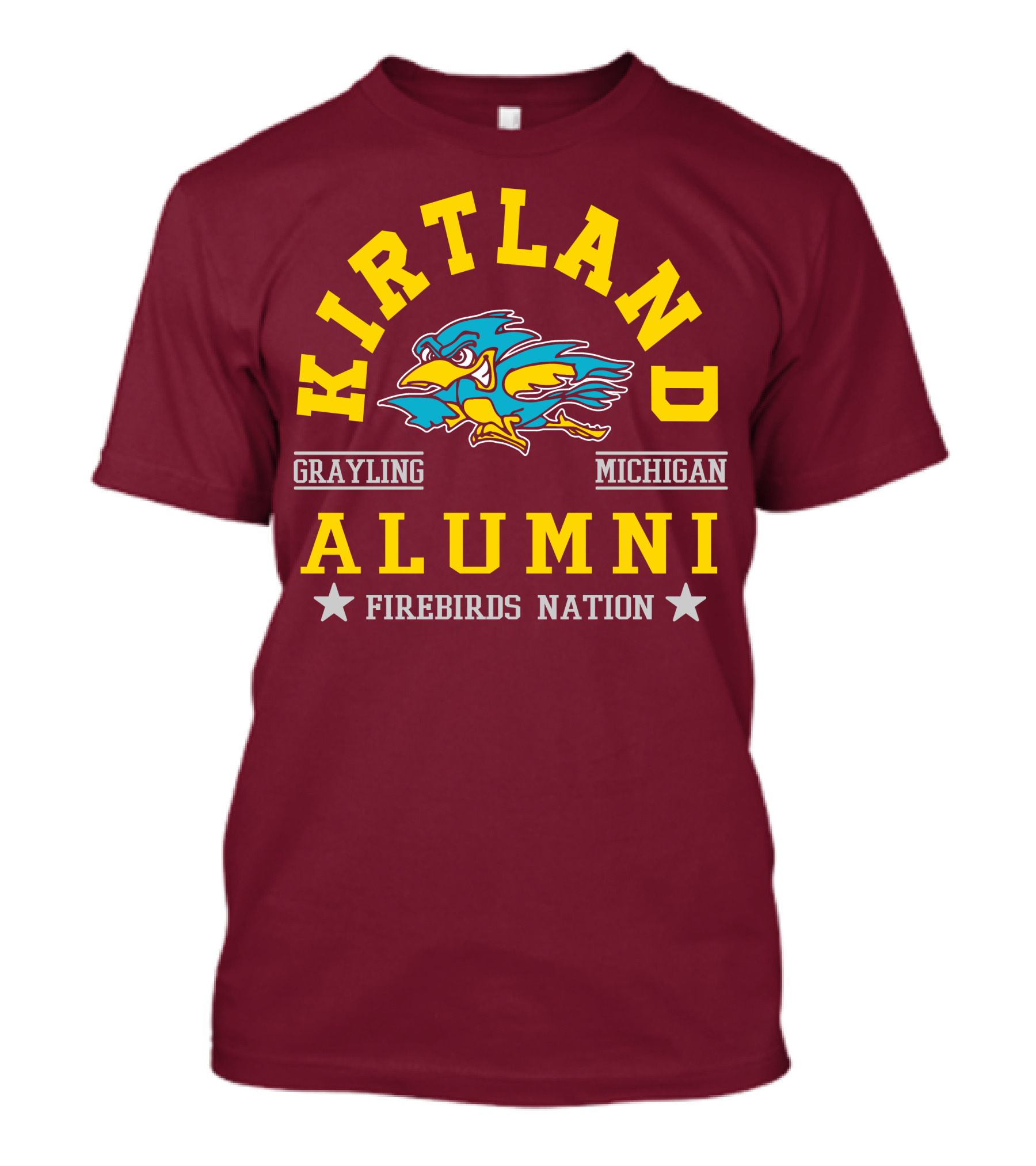 Kirtland Grayling Michigan Alumni Firebirds Nation T-Shirt