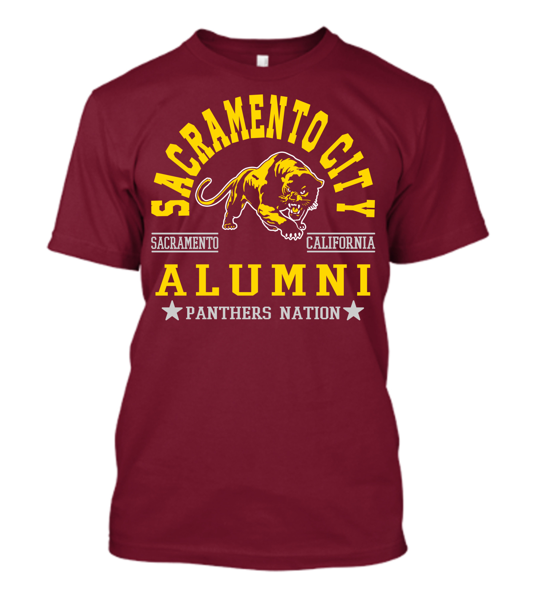 Sacramento City Alumni Panthers Nation Sacramento California T-Shirt