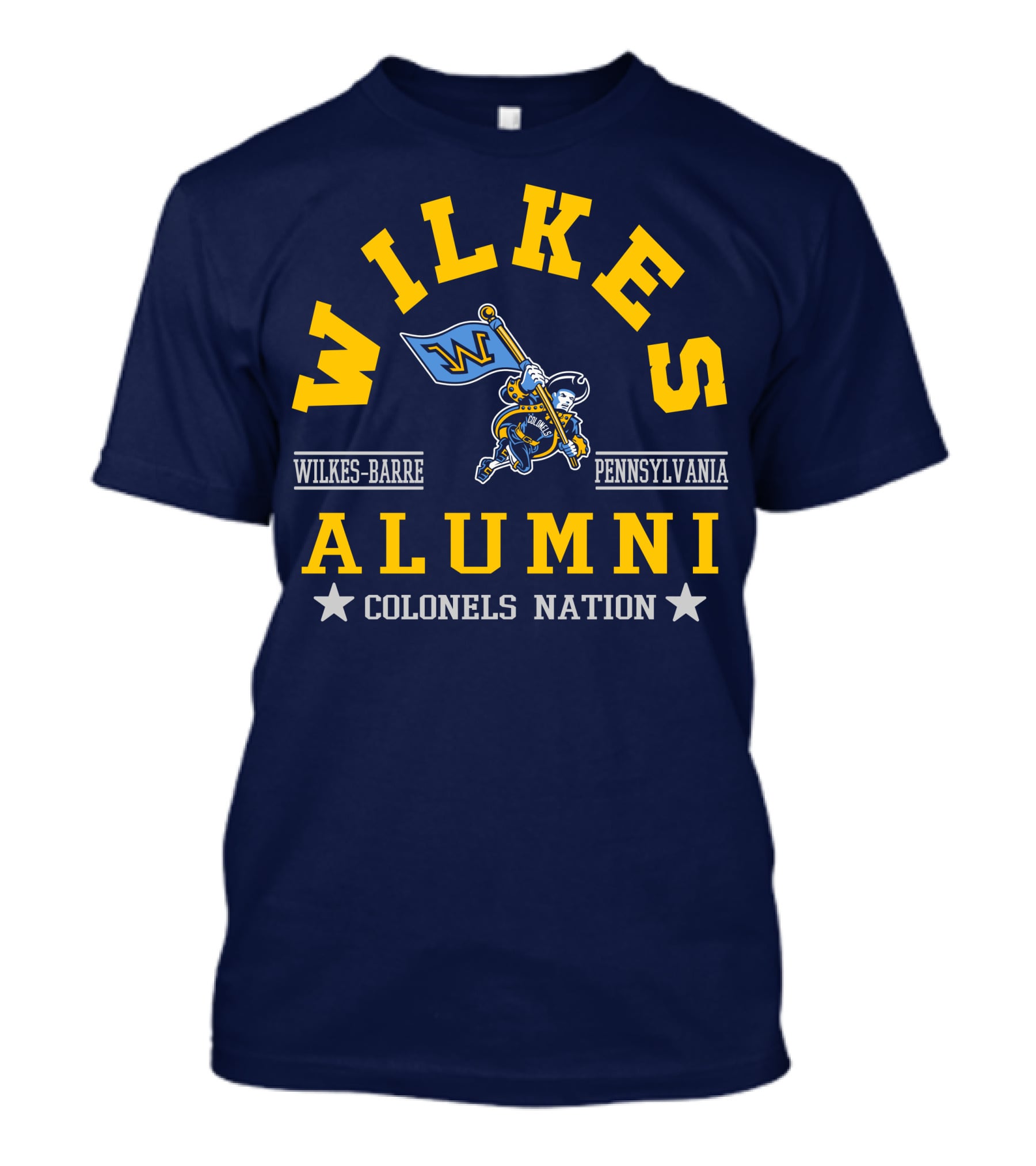 Wilkes Alumni Wilkes-Barre Pennsylvania Colonels Nation T-Shirt