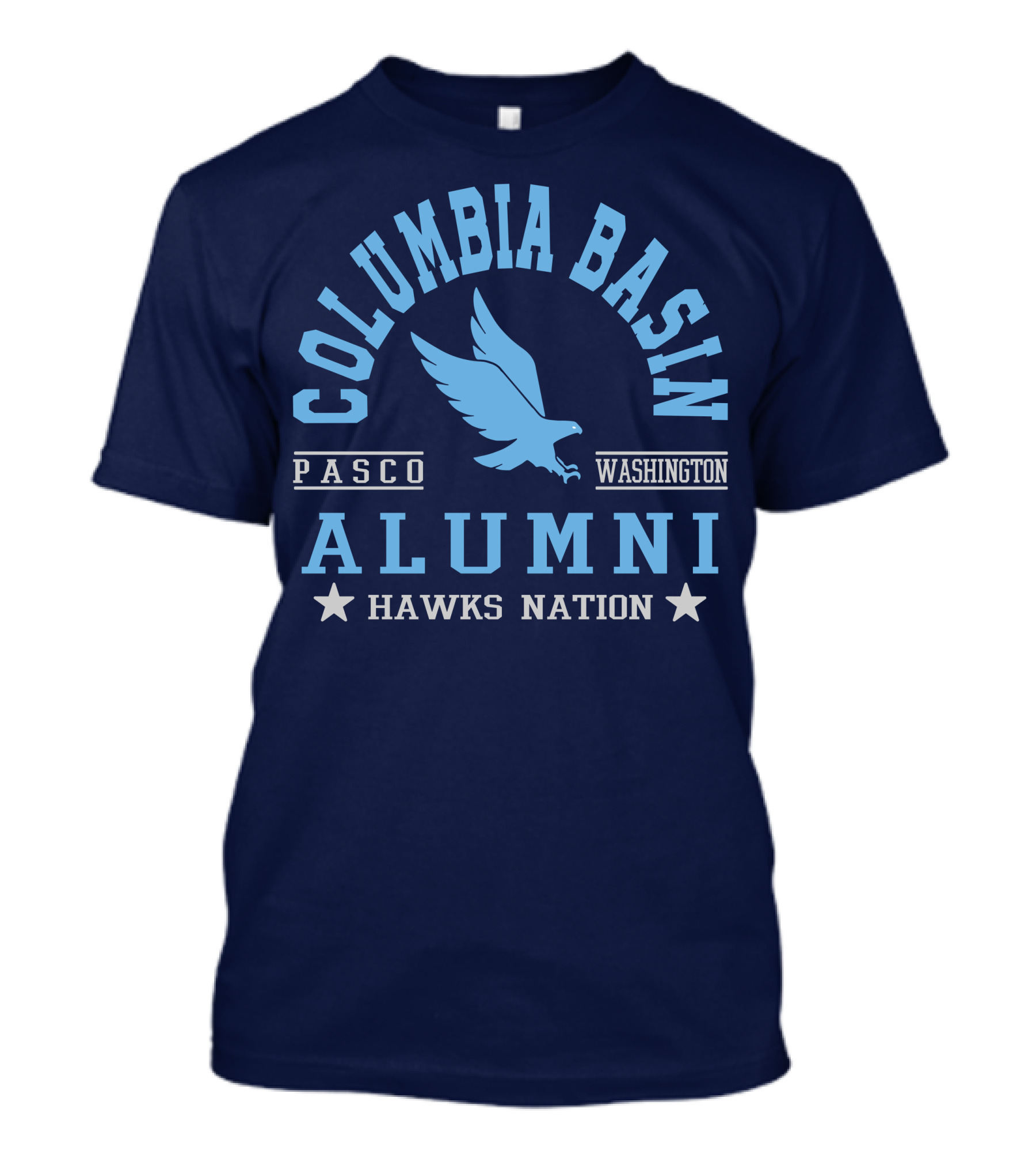Columbia Basin Alumni Hawks Nation Pasco Washington T-Shirt