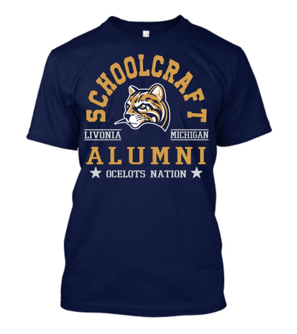 Schoolcraft College Alumni Ocelots Nation Livonia Michigan T-Shirt