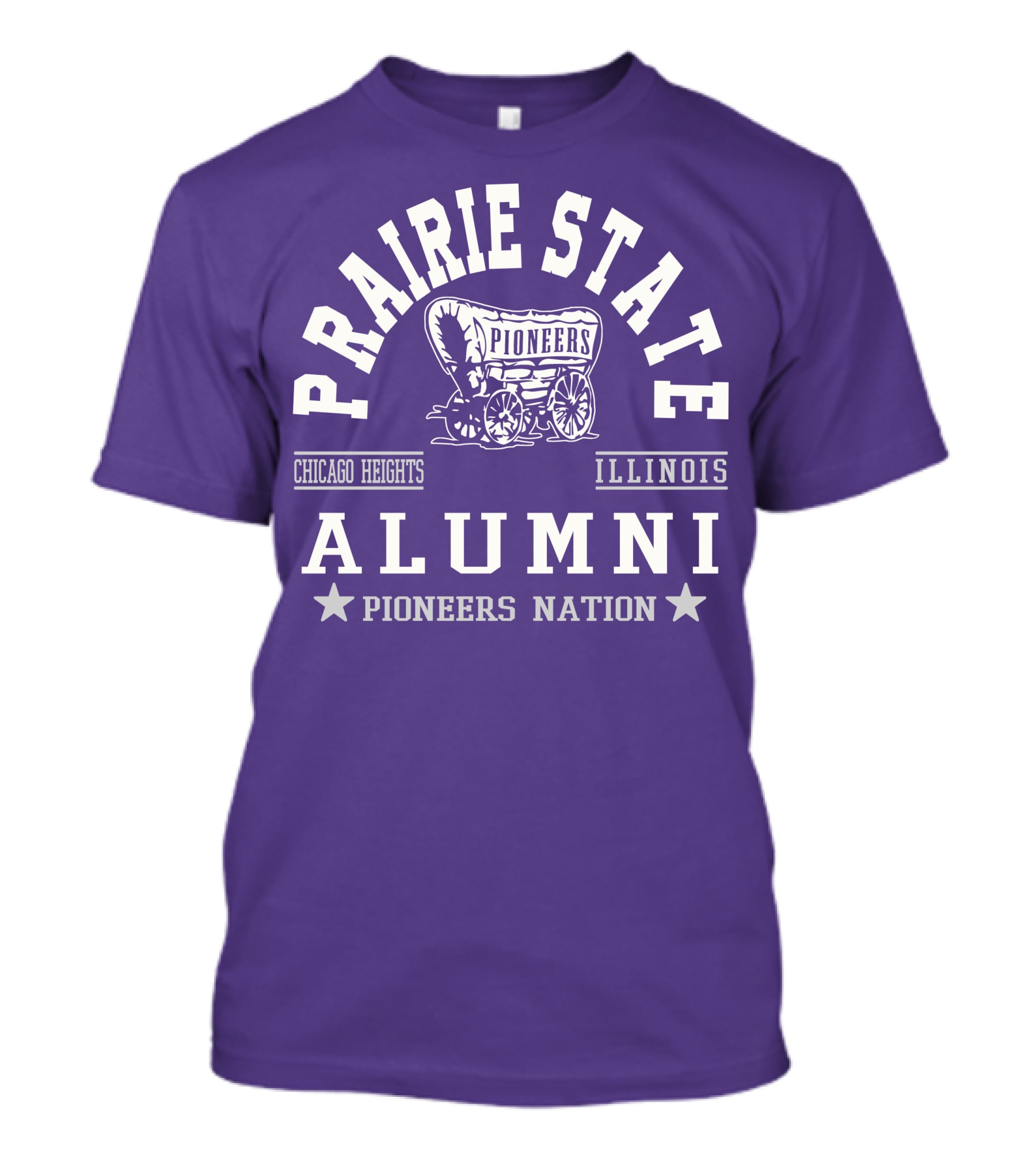 Prairie State Pioneers Alumni Chicago Heights Illinois Pioneers Nation T-Shirt