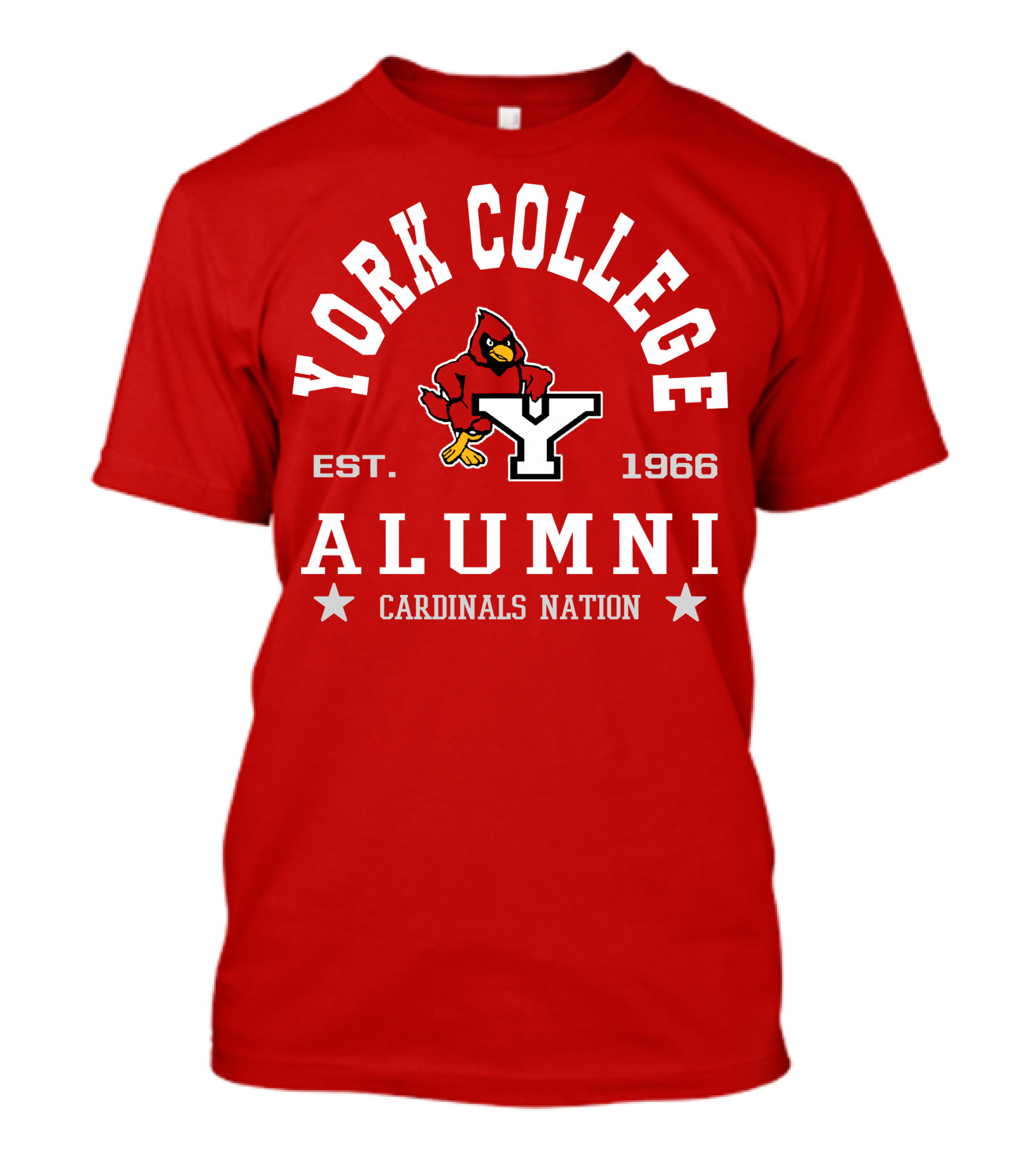 York College Alumni Cardinals Nation Est. 1966 T-Shirt
