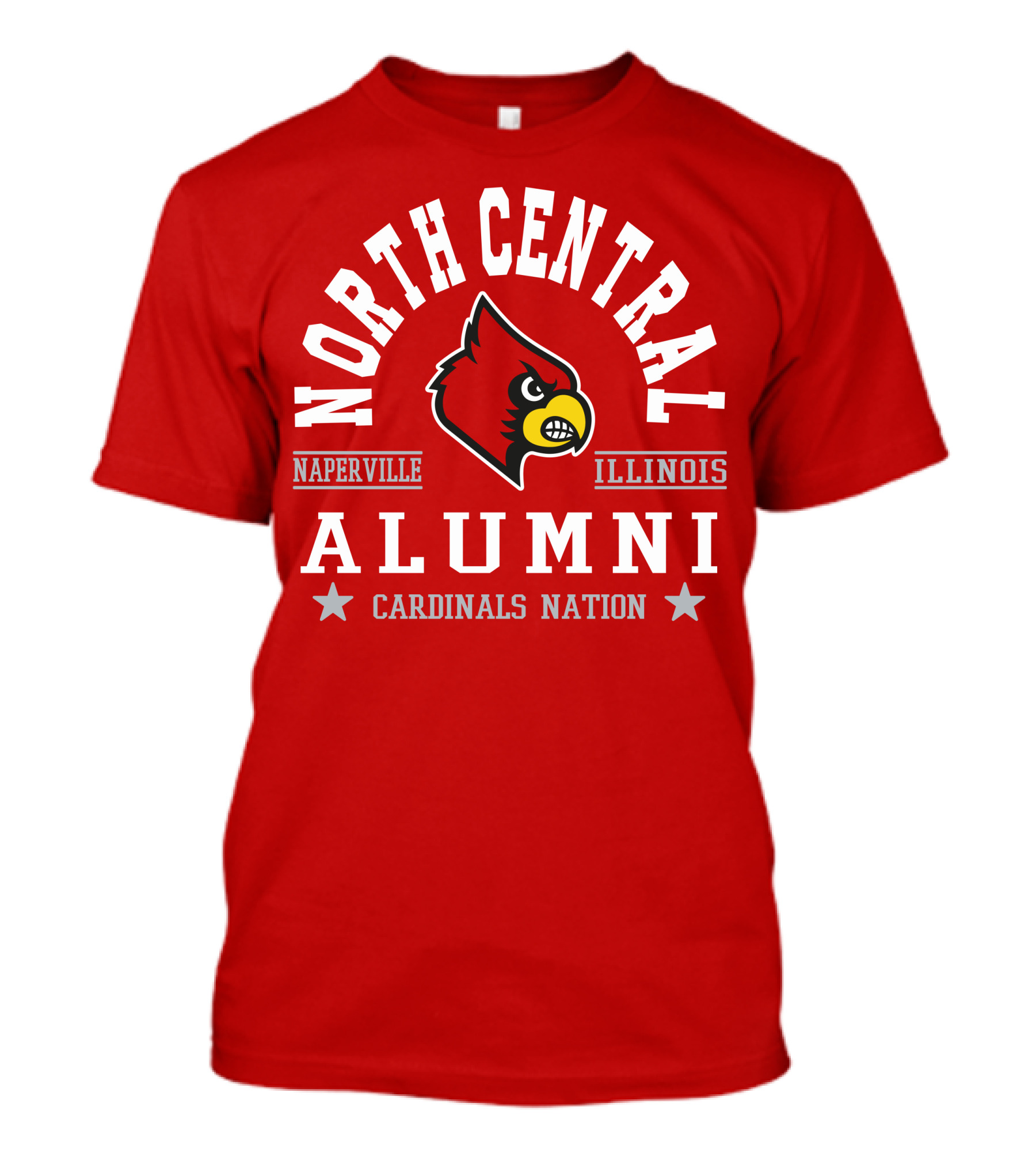 North Central College Naperville Illinois Cardinals Nation Alumni T-Shirt