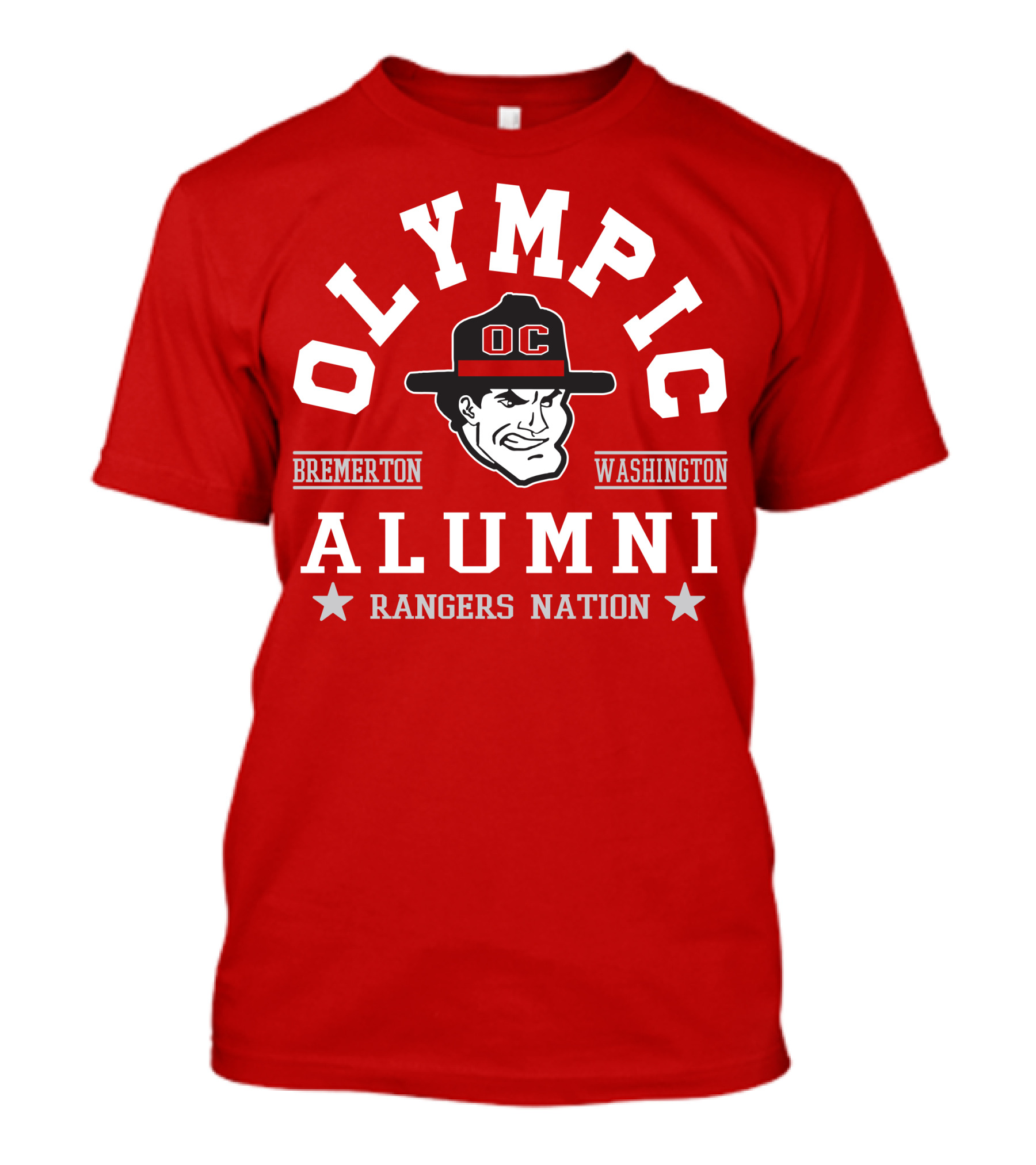 Olympic College Alumni Rangers Nation Bremerton Washington OC T-Shirt