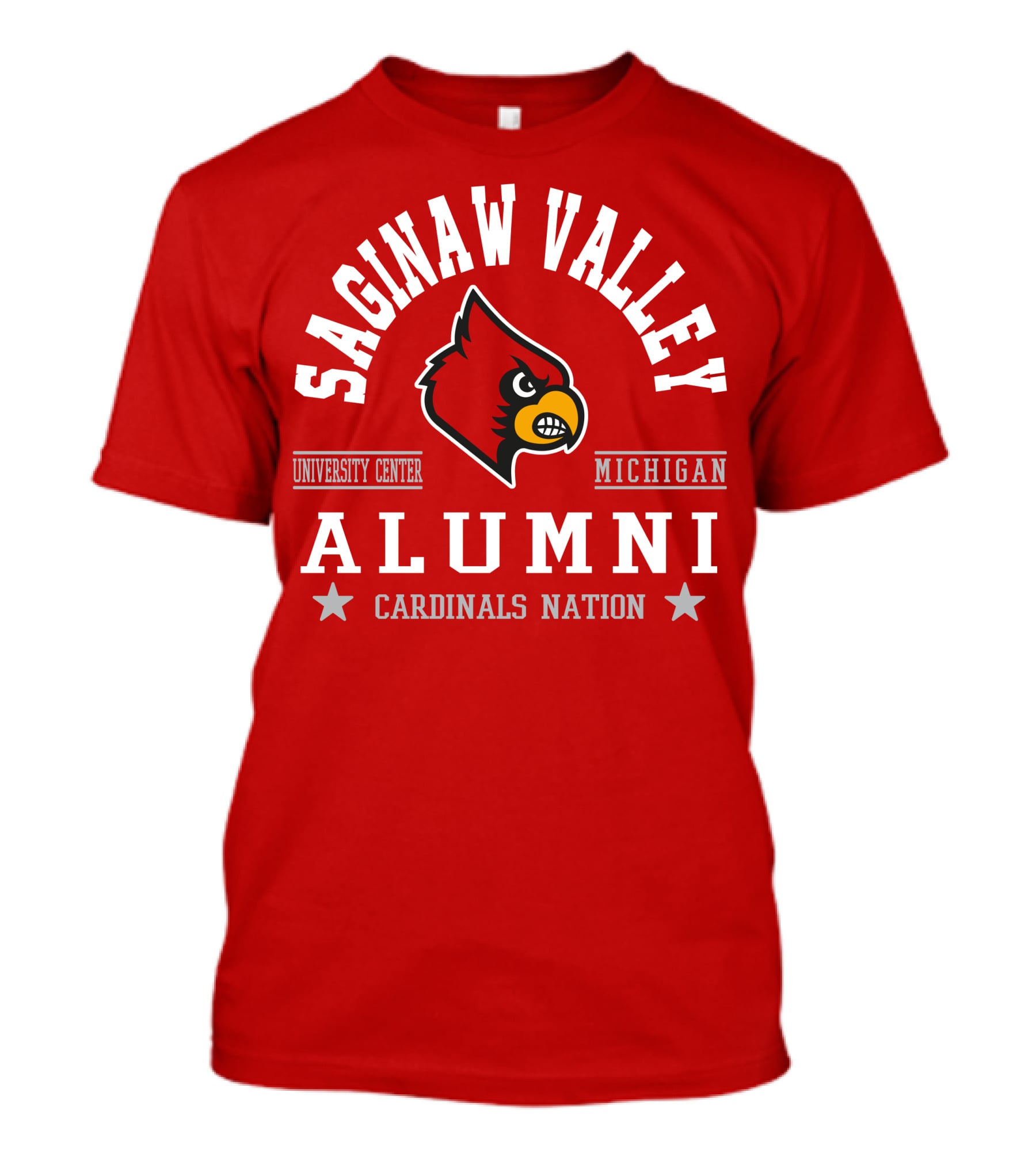 Saginaw Valley Alumni Cardinals Nation University Center Michigan T-Shirt