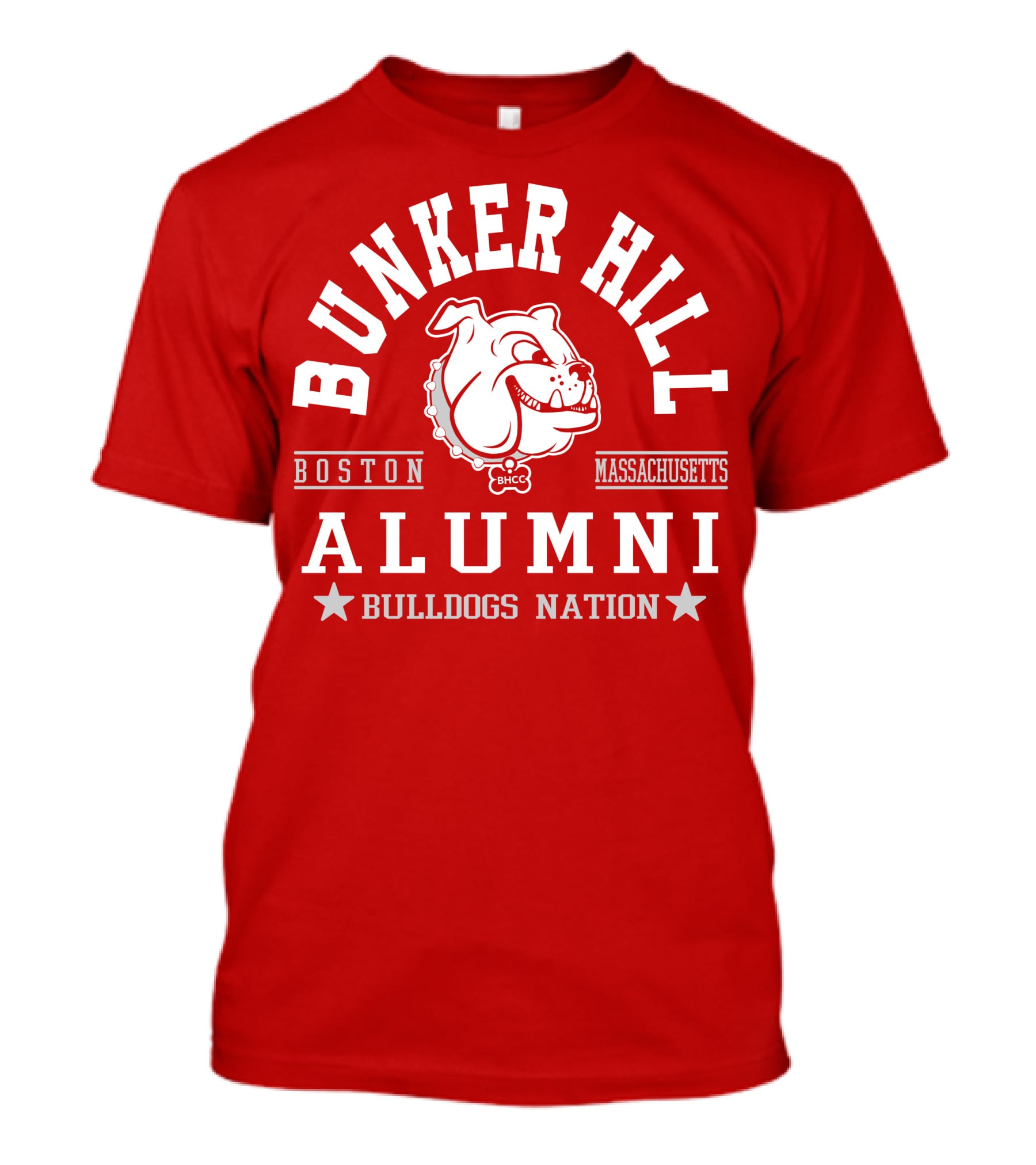 Bunker Hill Boston Massachusetts Alumni Bulldogs Nation T-Shirt