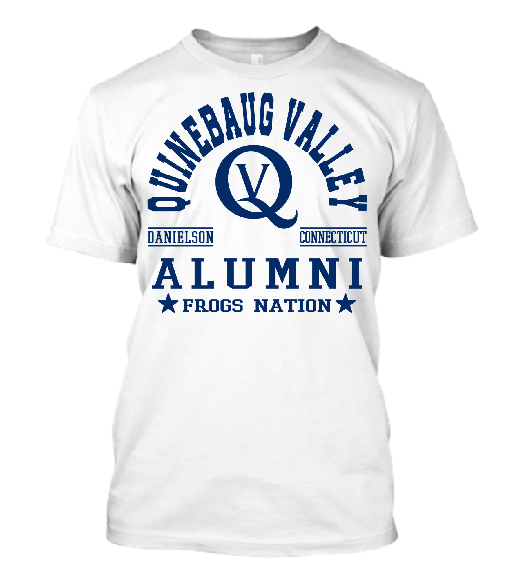 Quinebaug Valley Alumni Danielson Connecticut Frogs Nation T-Shirt