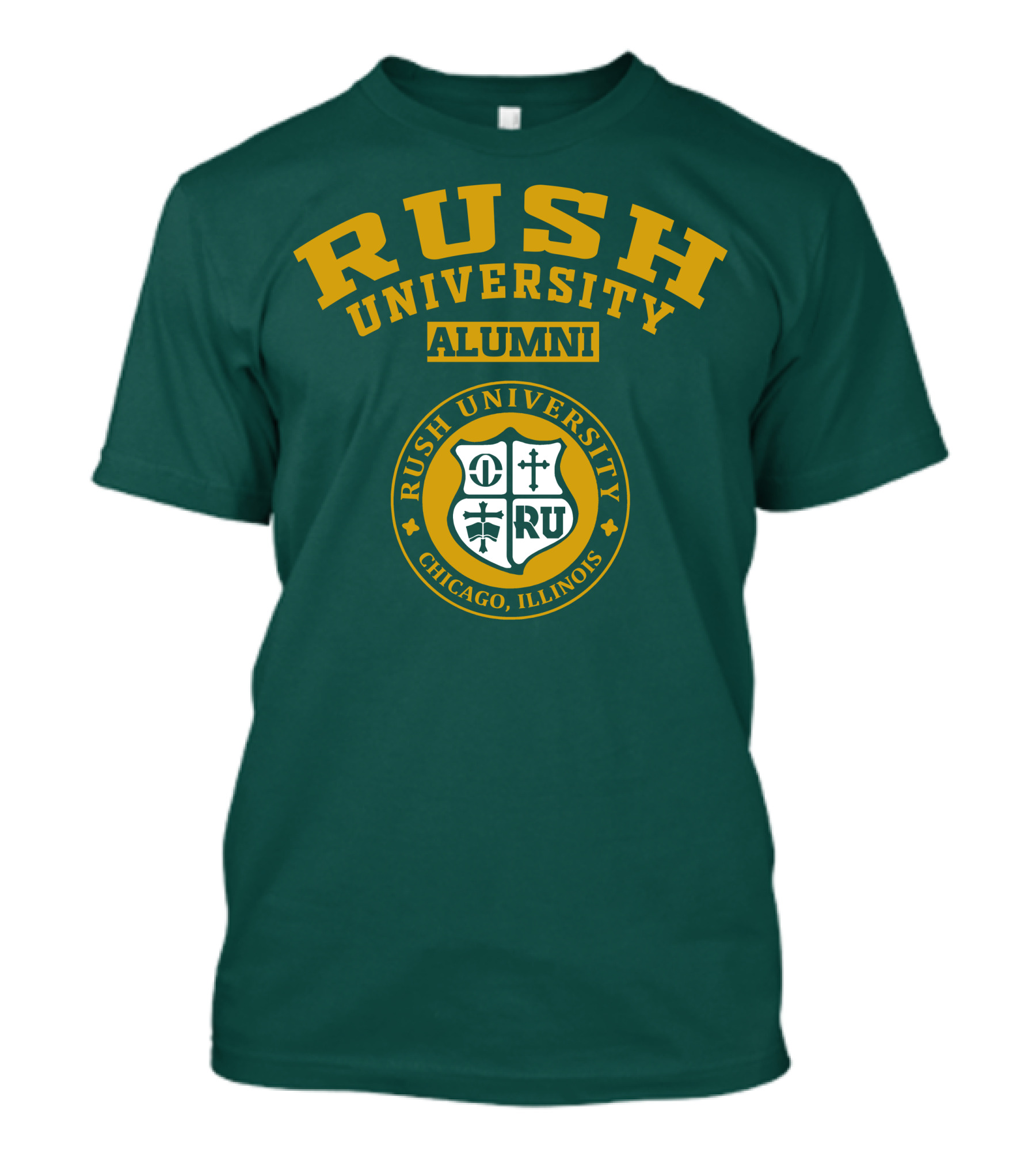 RUSH University Alumni Chicago Illinois Crest T-Shirt
