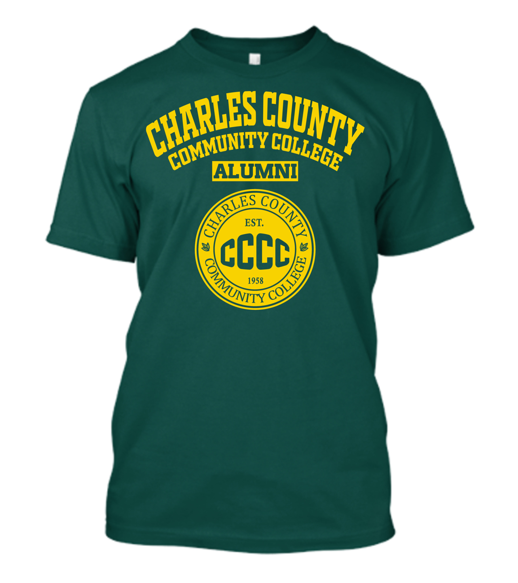 Charles County Community College Alumni Est. 1958 CCCC T-Shirt
