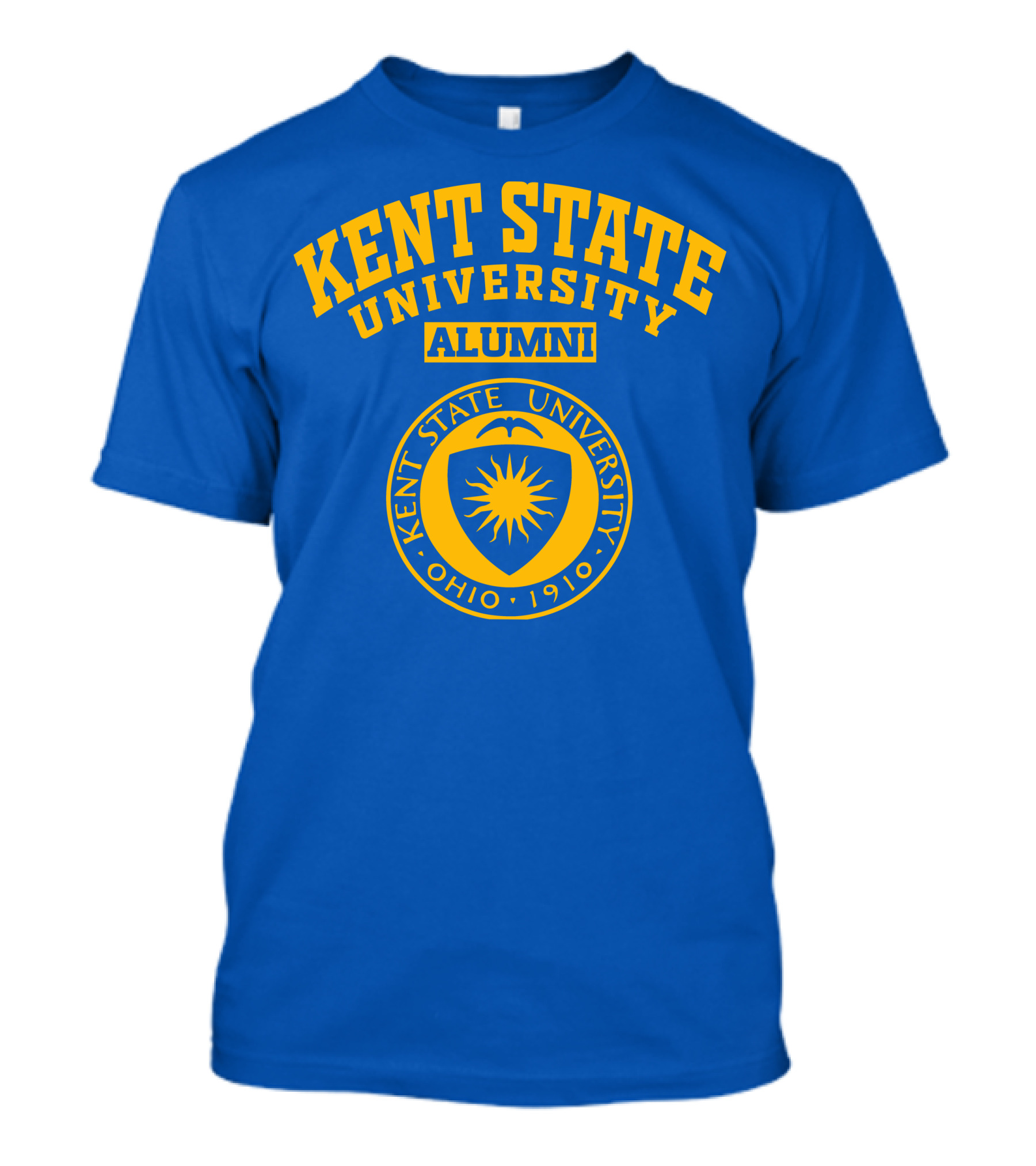 Kent State University Alumni Ohio 1910 Blue And Gold Emblem T-Shirt