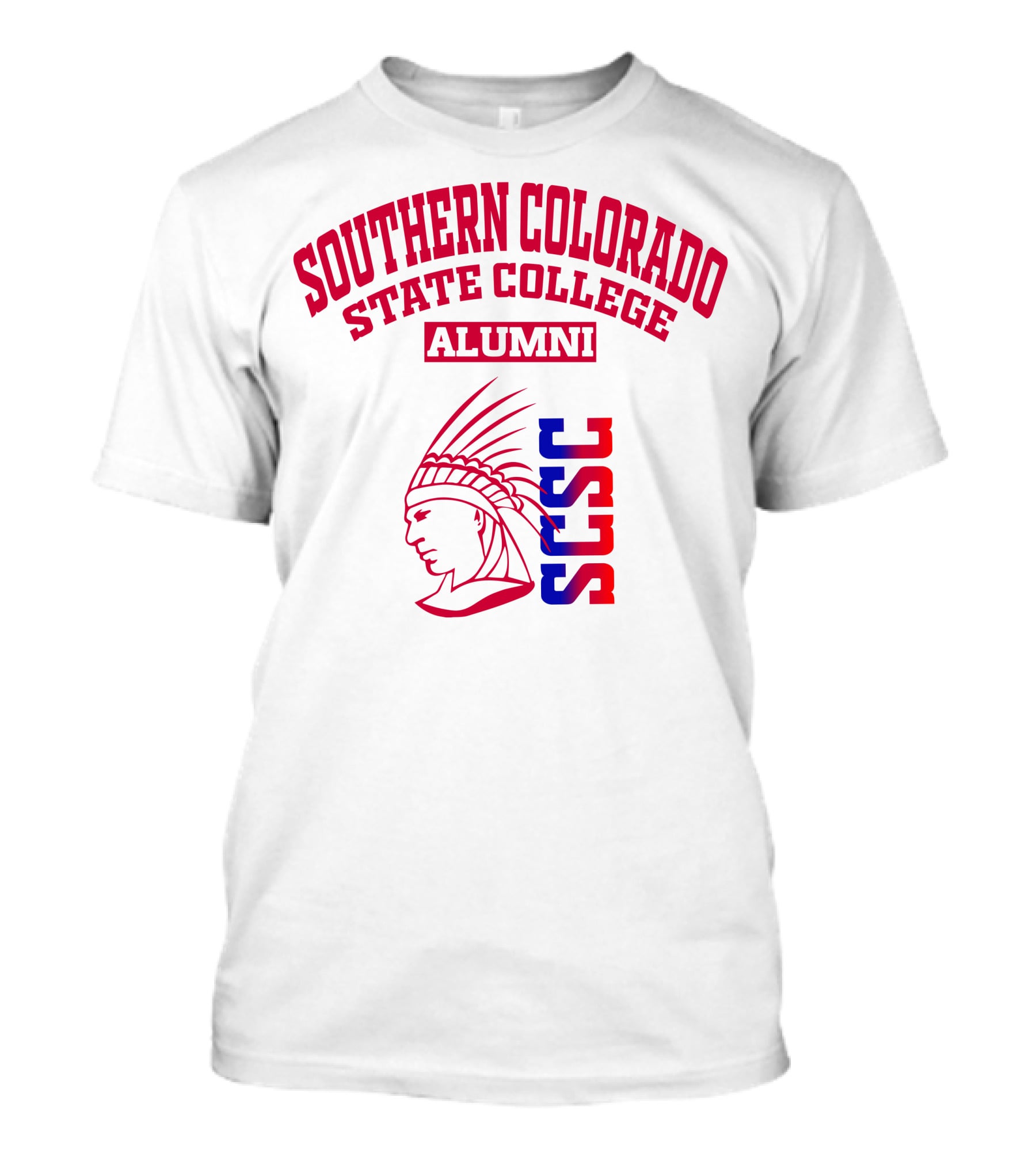 Southern Colorado State College Alumni SCSC Indian Head T-Shirt