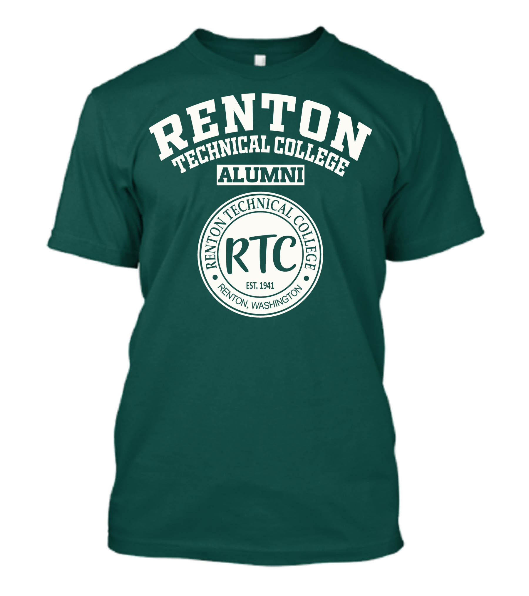 Renton Technical College Alumni RTC Est. 1941 Renton Washington T-Shirt