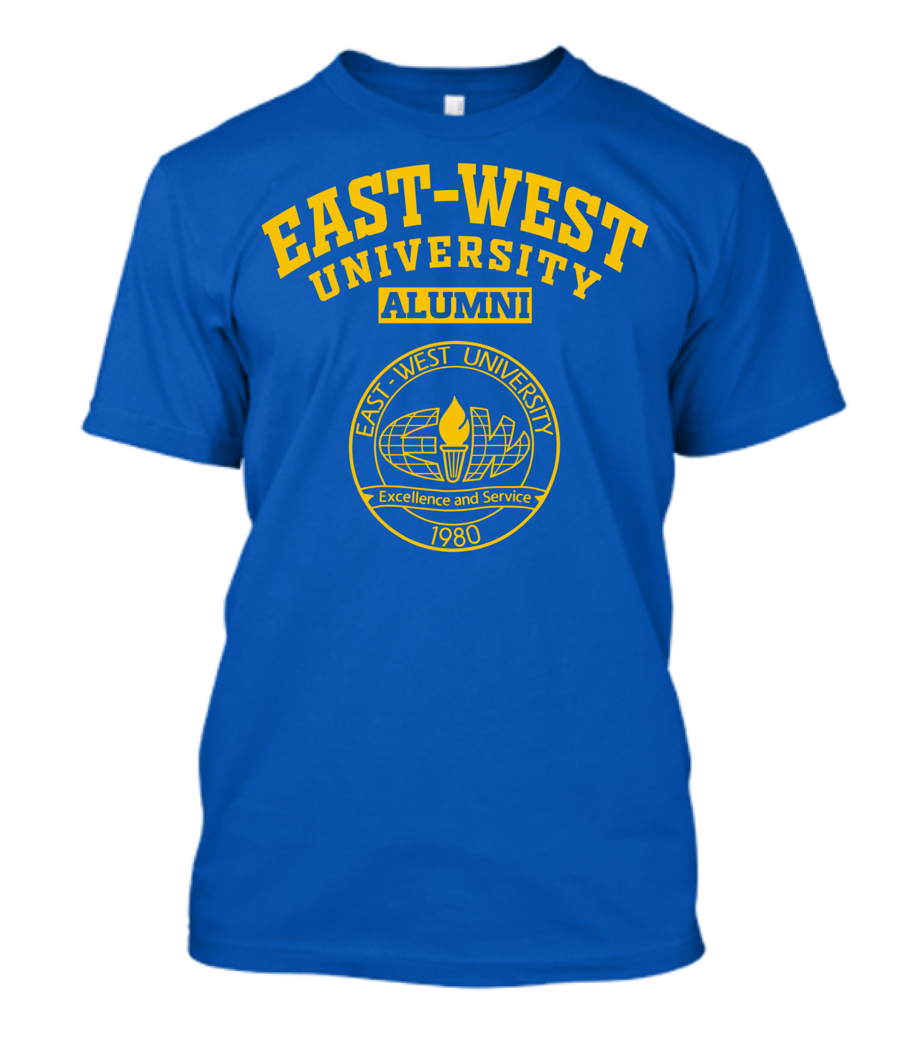 EAST–WEST UNIVERSITY ALUMNI EXCELLENCE AND SERVICE 1980 T-Shirt