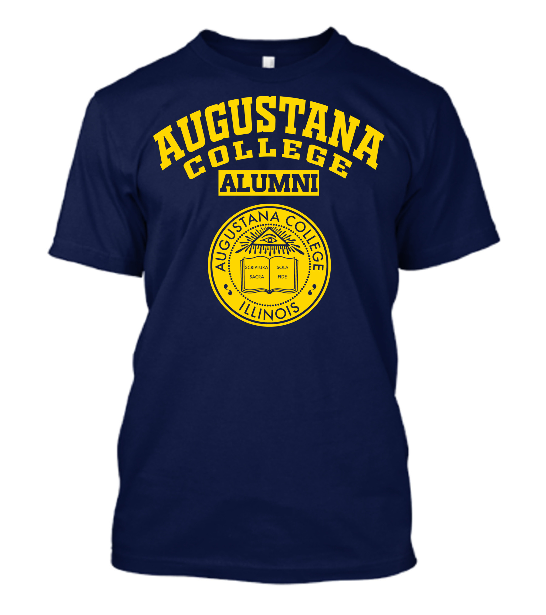 Augustana College Alumni Illinois Seal Scriptura Sacra Sola Fide T-Shirt