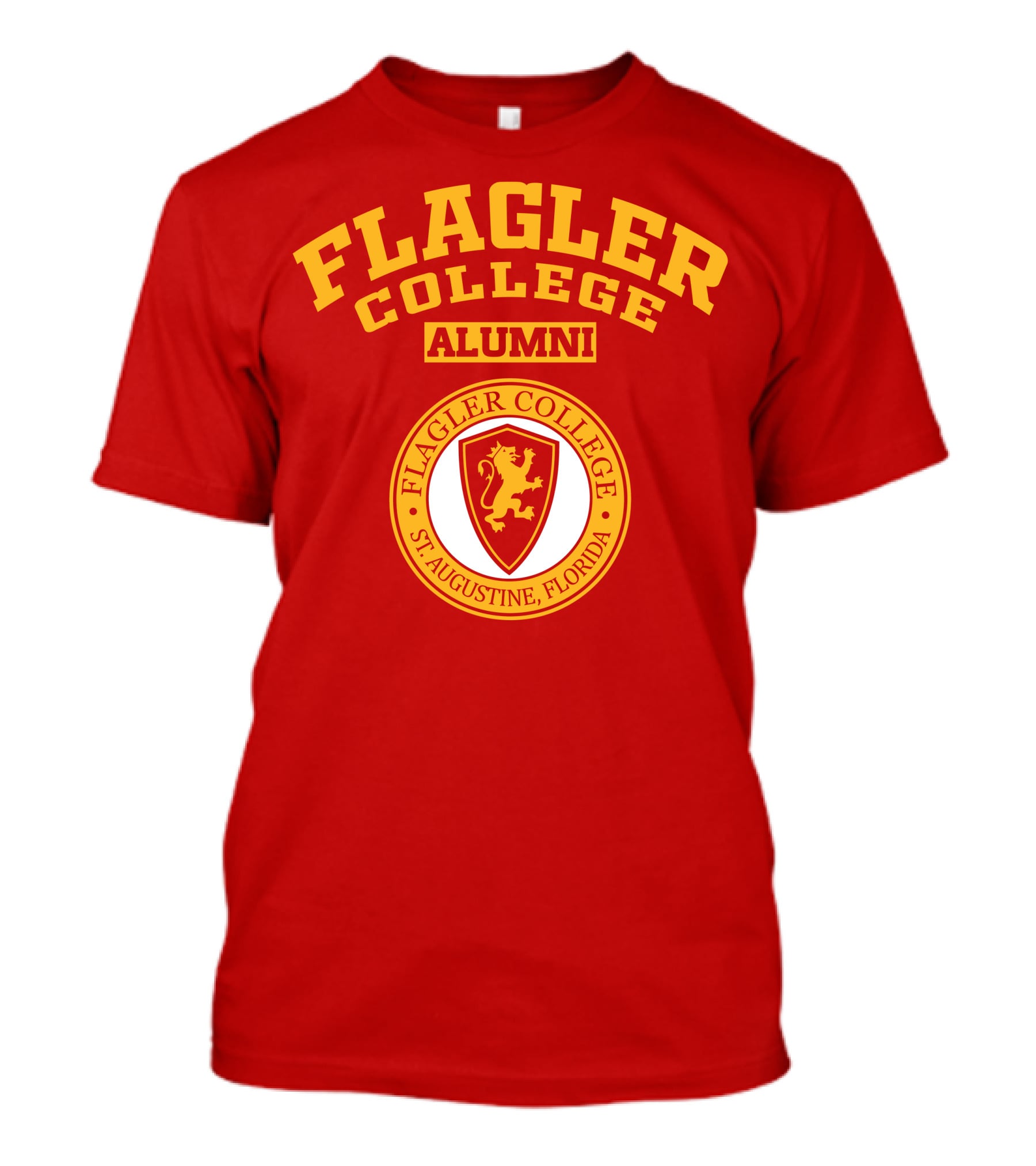 Flagler College Alumni St. Augustine Florida Lion Crest T-Shirt