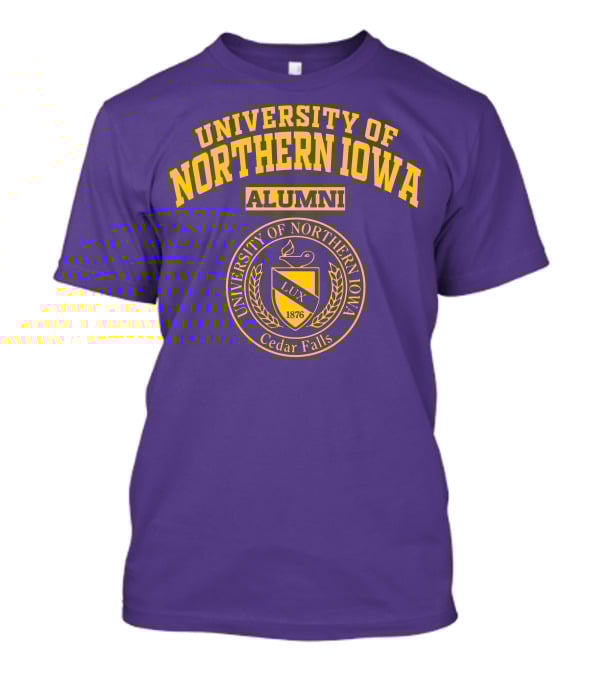 University Of Northern Iowa Alumni Cedar Falls 1876 Lux T-Shirt