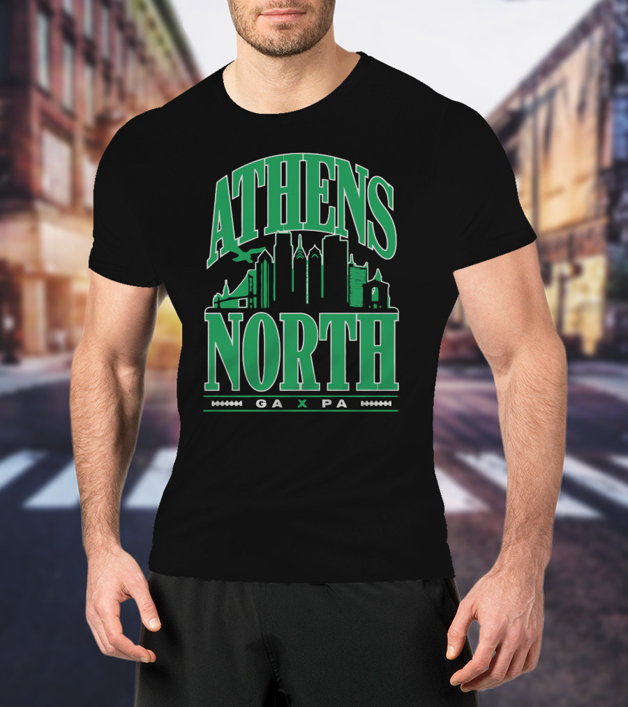ATHENS NORTH GA PA Skyline T-Shirt
