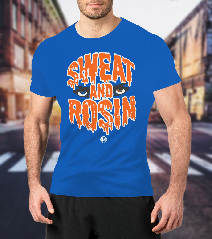 SWEAT AND ROSIN Eyes Dripping Orange 86 T-Shirt