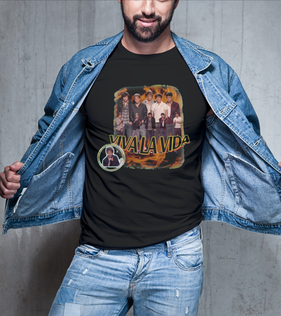 Keelybutler Sadstreet Viva La Vida Group Performance Flame Background T-Shirt