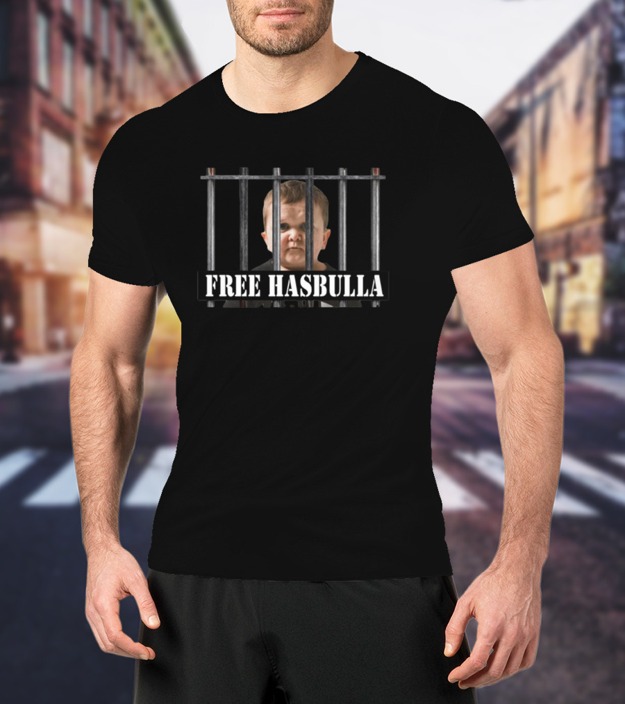 Free Hasbulla Behind Bars Iconic Visual Concept T-Shirt