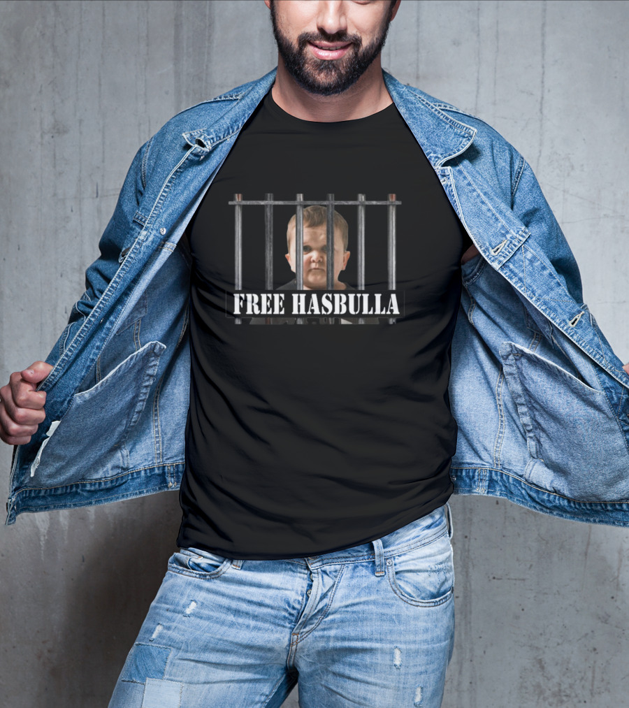 Free Hasbulla Behind Bars Iconic Visual Concept T-Shirt