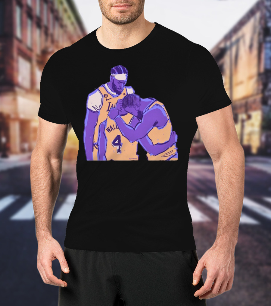 Jack Perkins Lonnie Iv Lakers Team Purehoop Walker 4 T-Shirt