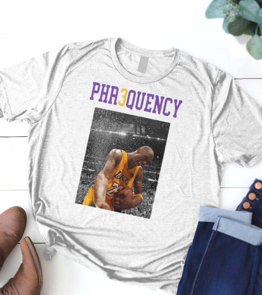 PHR3QUENCY Lakers 24 Basketball T-Shirt