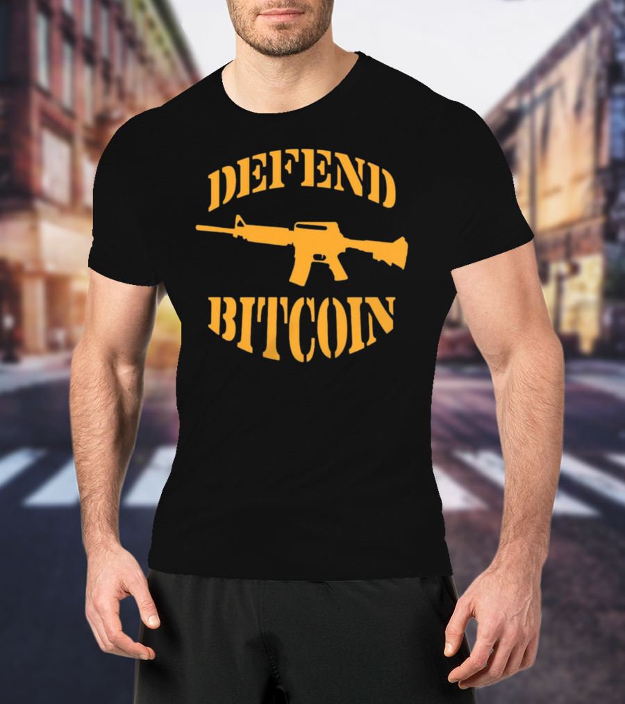 Defend Bitcoin Rifle T-Shirt