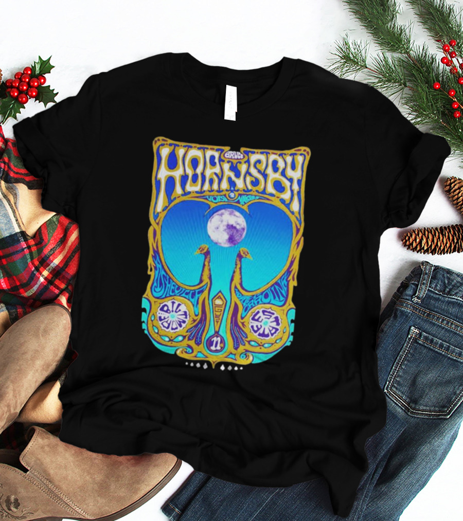 Bruce Hornsby Vintage Music Art With New York Psychedelic Blue Moon T-Shirt